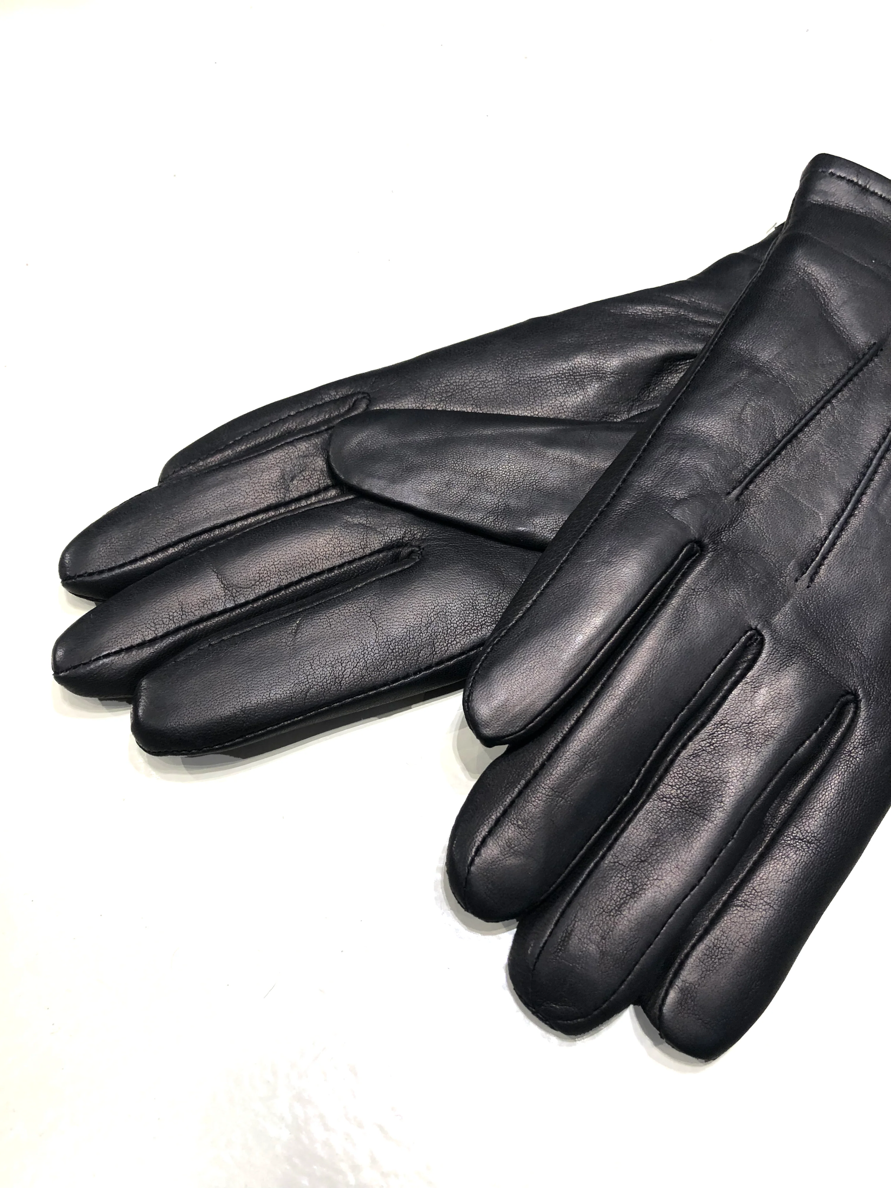 123 -W handsker - får læder - kvinder - sort - Image 2