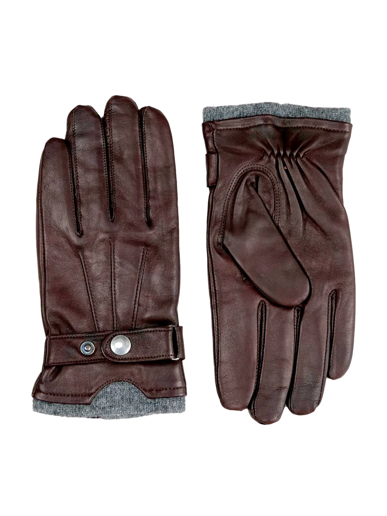 219 Hanske - Lammeskind - Accesories - Brun - Image 2