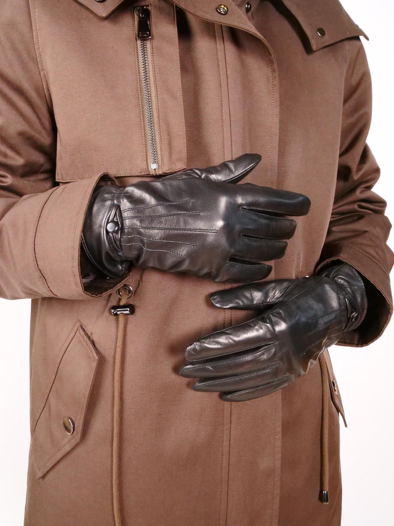 2646 Handske - Lamblink læder -accesories - sort - Image 2