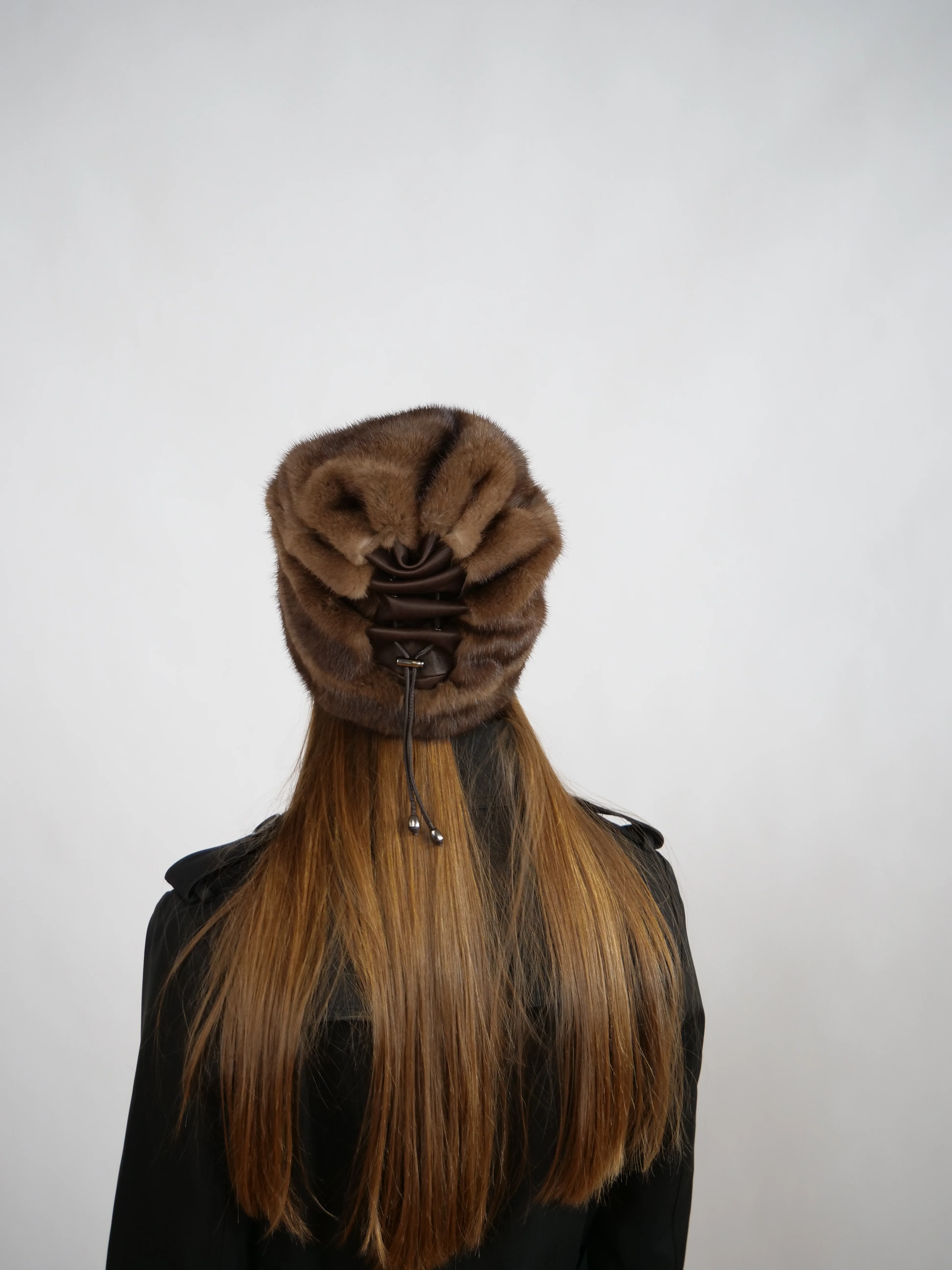848 mink hat med stjerner - mink - accesories - brun - Image 3
