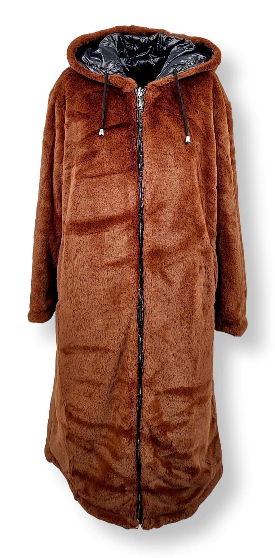 Alba, 110 cm. - Hood - 100% faux pels - kvinder - brun - Image 4