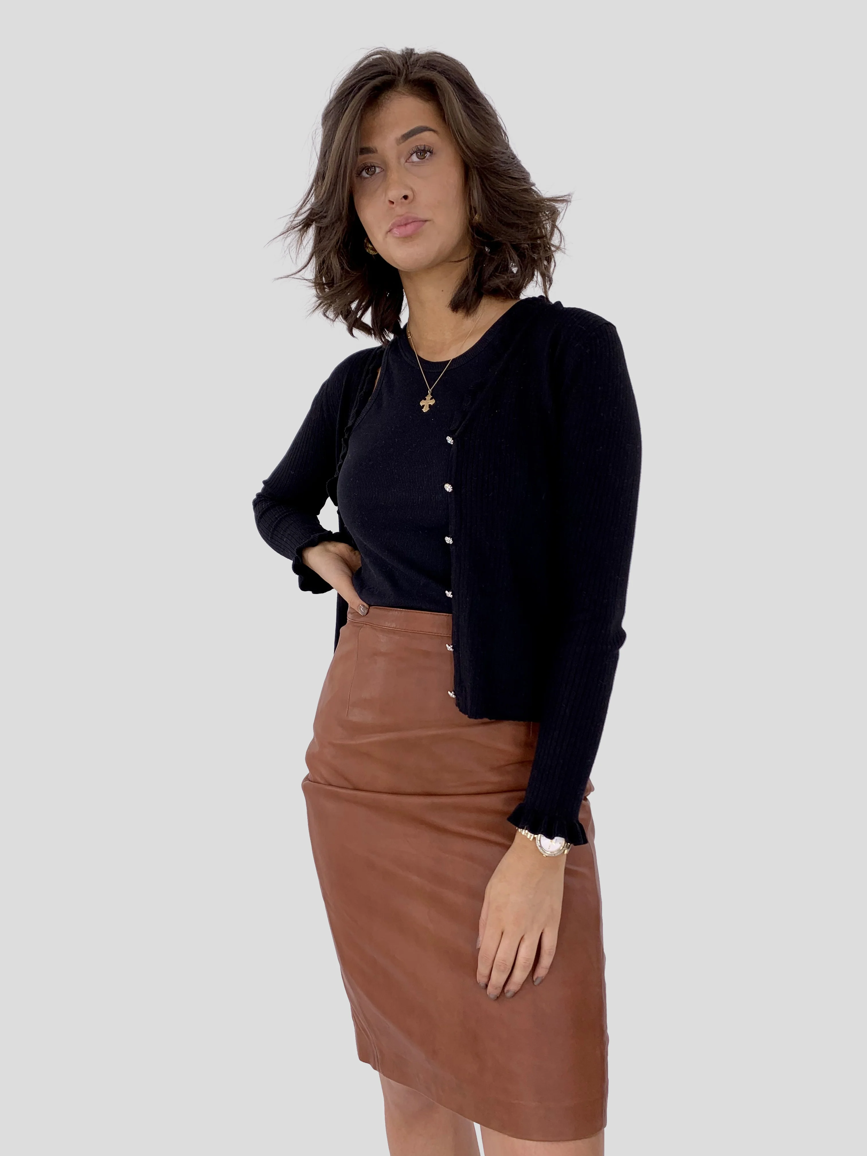 Alondra - Nederdel - Dame - Cognac