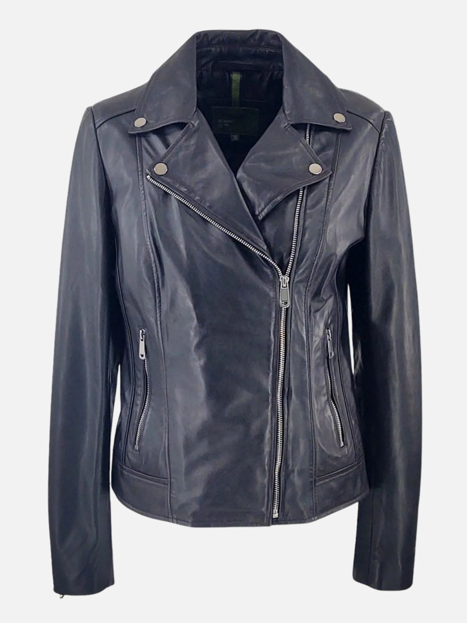 Bella - Lamb Leatherjacket - Kvinder - Sort - Image 8