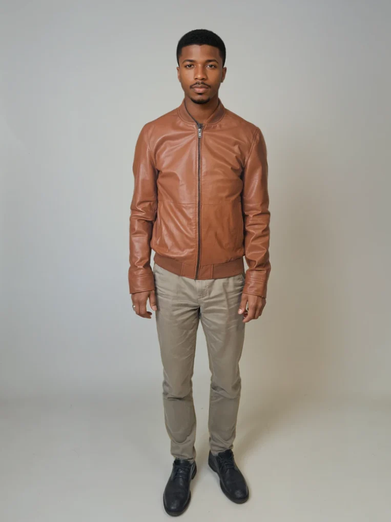 Benn - Lamb Thick Dace Leather -Man - Cognac - Image 2