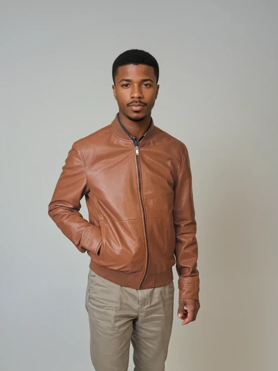 Benn - Lamb Thick Dace Leather -Man - Cognac - Image 4