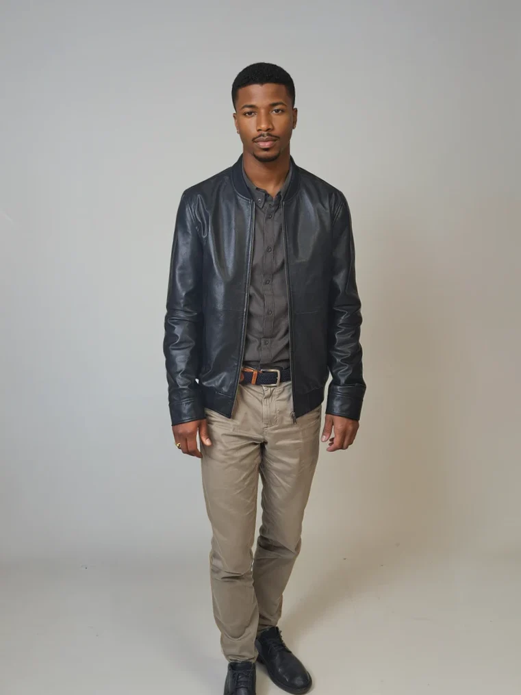 Benn - Lamb Thick Dace Læder - Man - Sort - Image 4