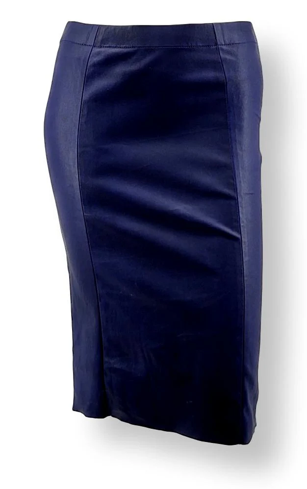 Chantal nederdel - Lamb Stretch -læder - Kvinder - Violet - Image 3
