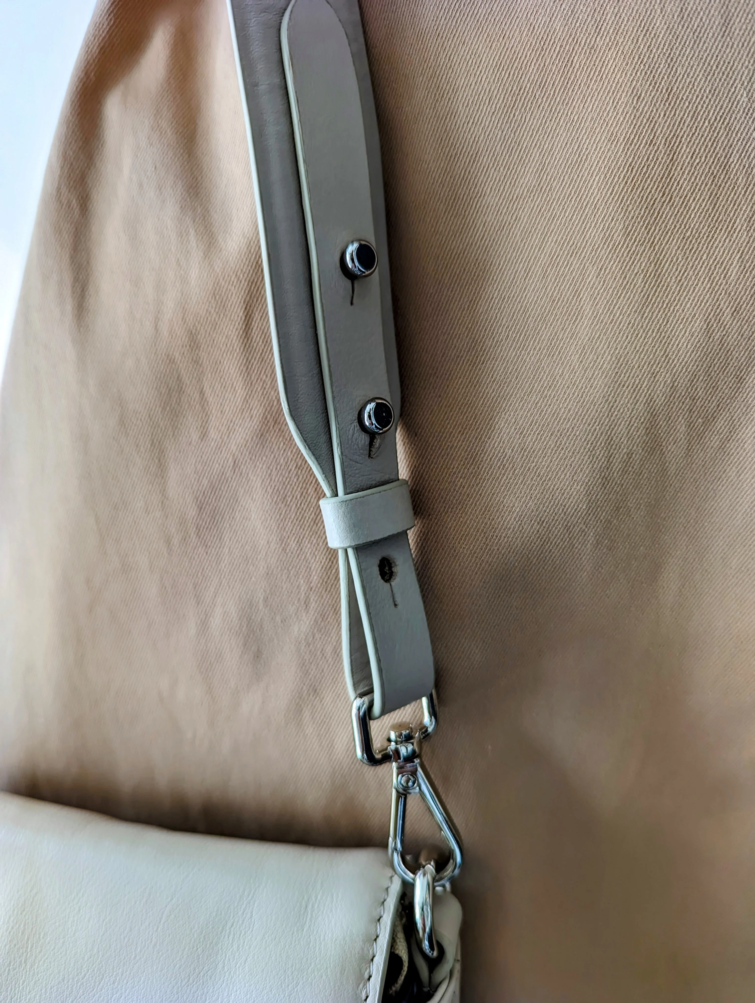 Crossbody 14840 - Læder Taske - Tilbehør - Beige - Image 6