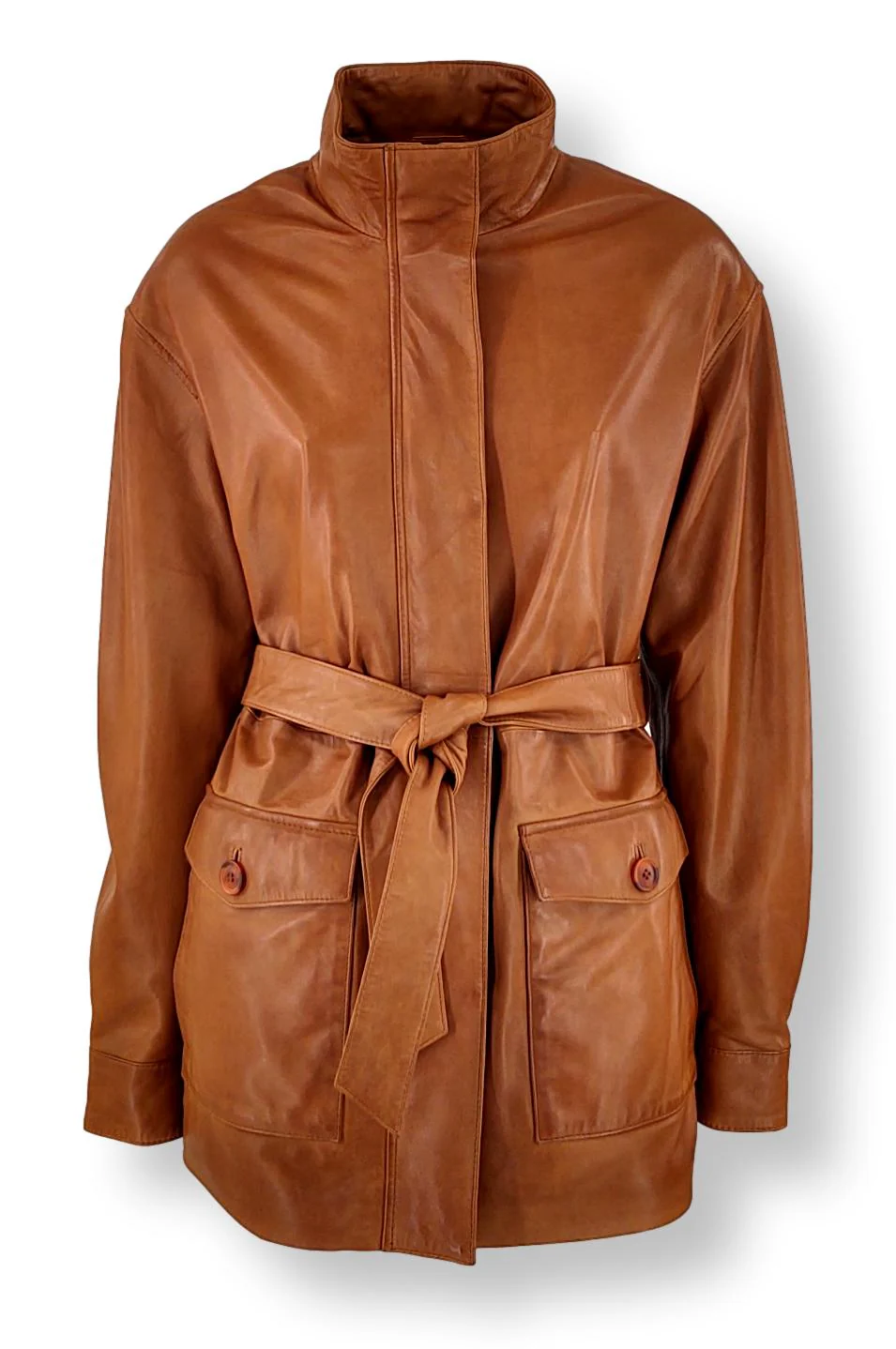 Eira - Skind jakke - Dame - Cognac - Image 2