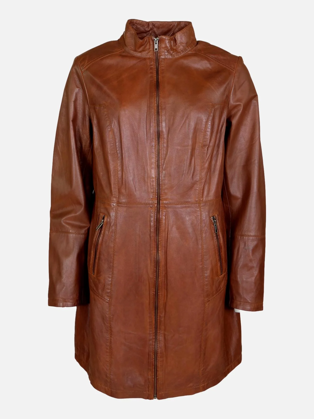 Evana - Lamb Malli Leather - Kvinder - Dark Cognac