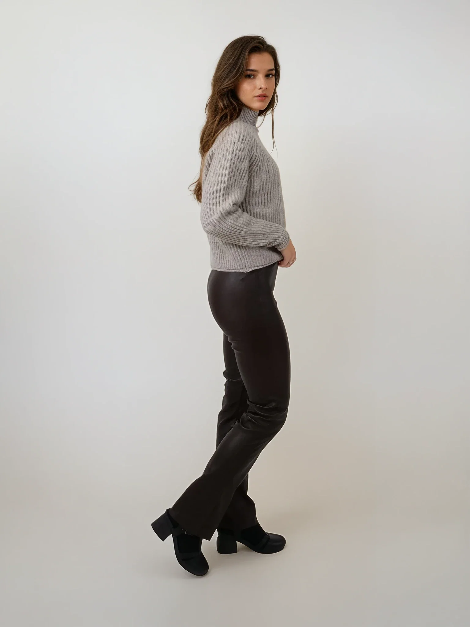 Farah Bukser - Lammestræklæder - Damer - Parker Cognac - Image 4