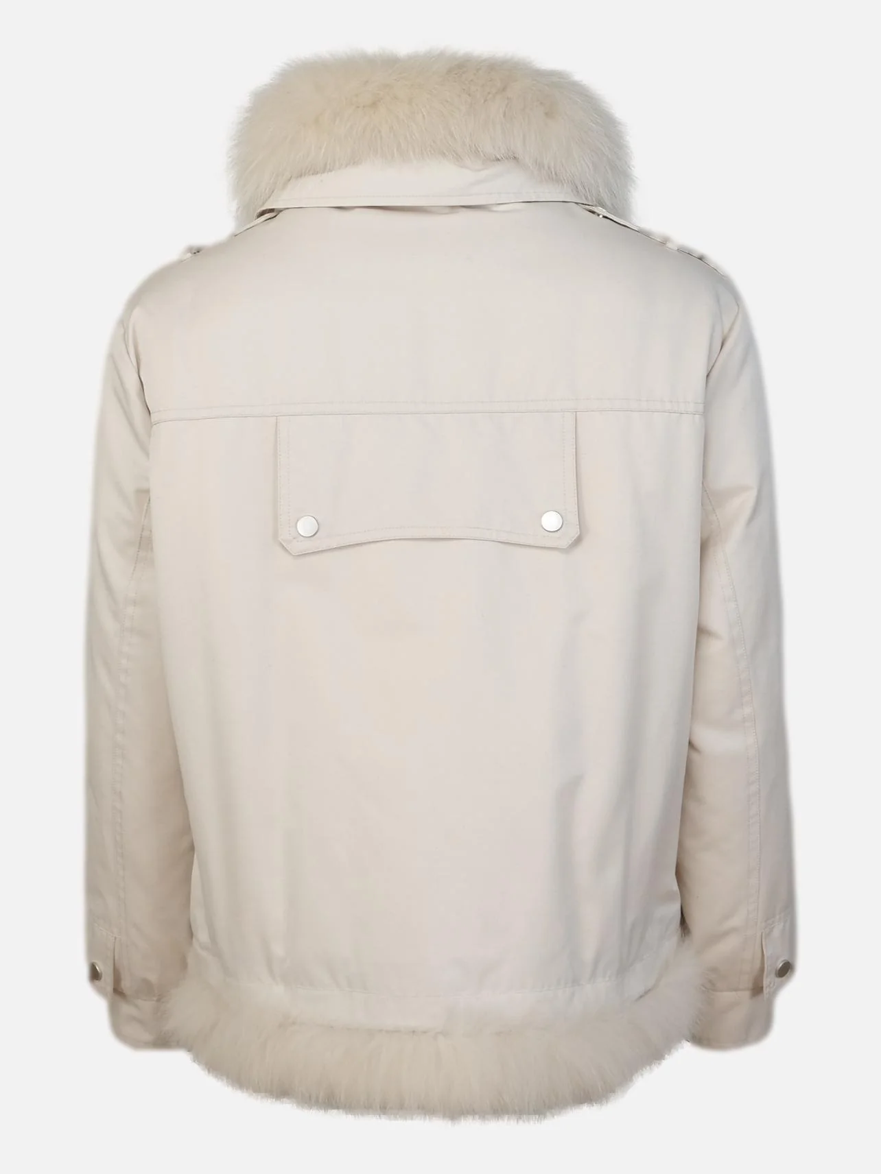 Fideline, 61 cm. - Tekstiljakke med pelskrave - Kvinder - Off White - Image 2
