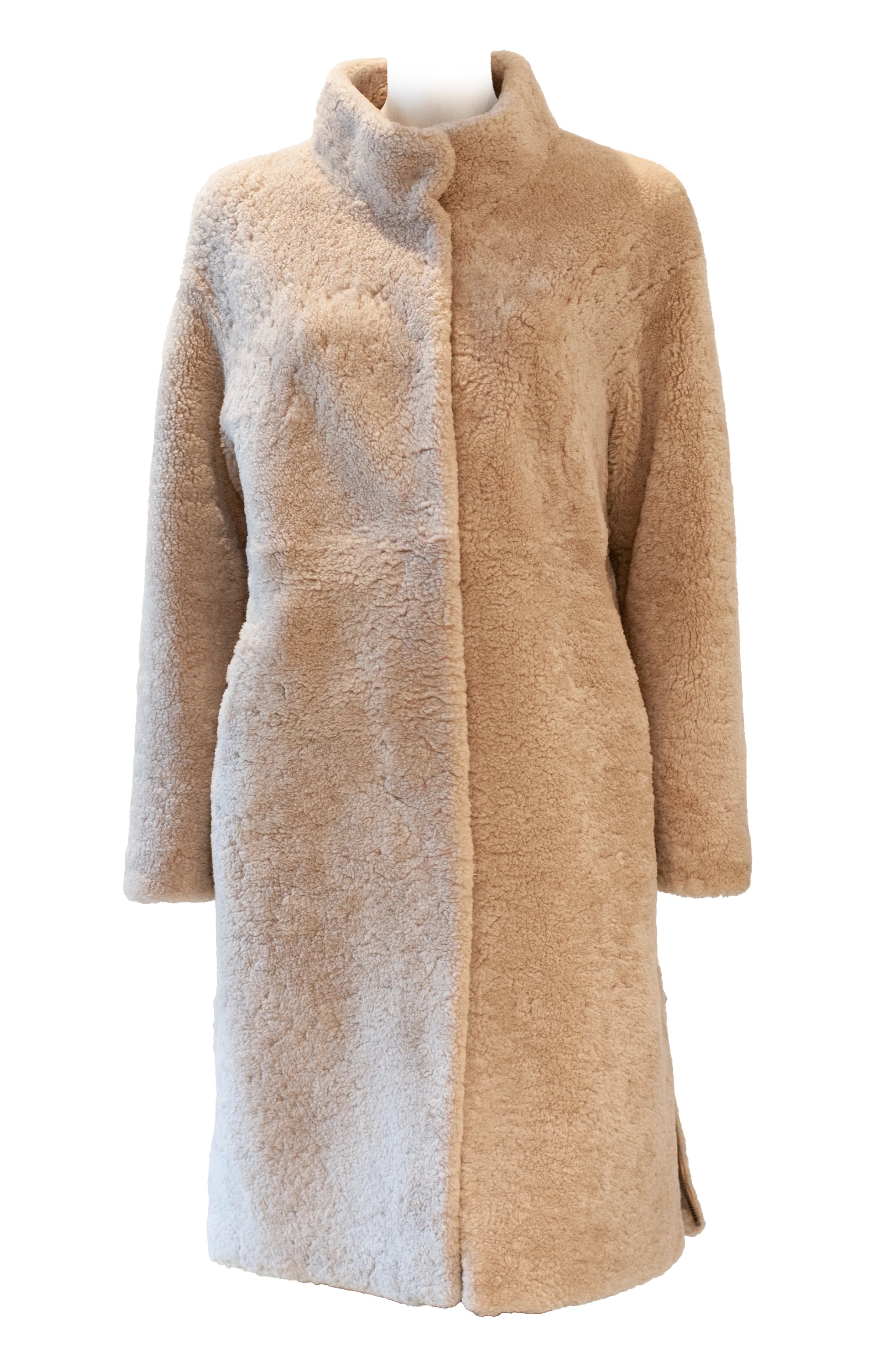 Filuka, 100 cm. - Krave - Curly Lamb - Kvinder - Dark Beige - Image 4