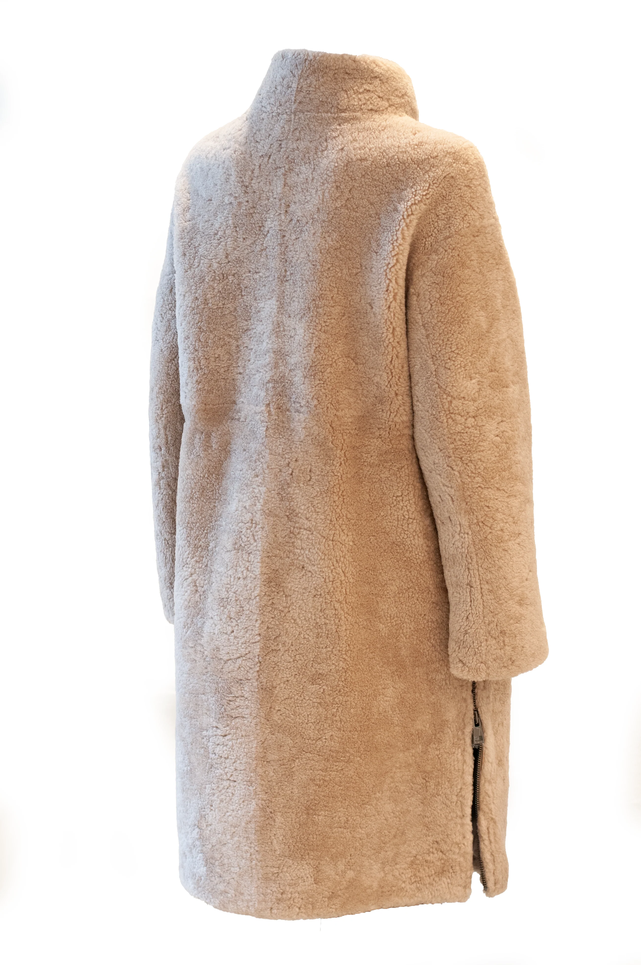 Filuka, 100 cm. - Krave - Curly Lamb - Kvinder - Dark Beige - Image 5