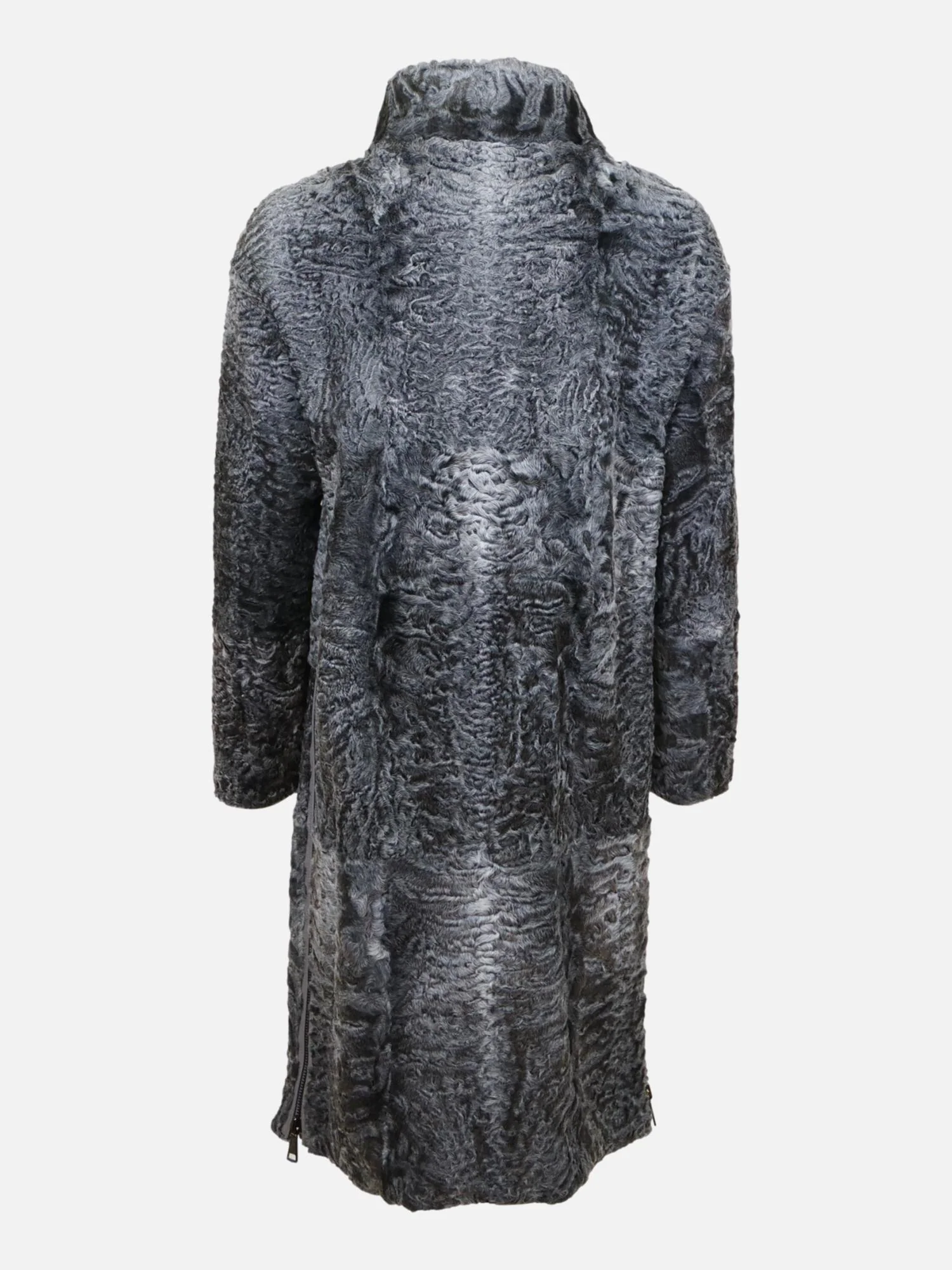 Filuka, 100 cm. - Krave - Persianer Lammepels - Frakke - Kvinde - Grå - Image 3