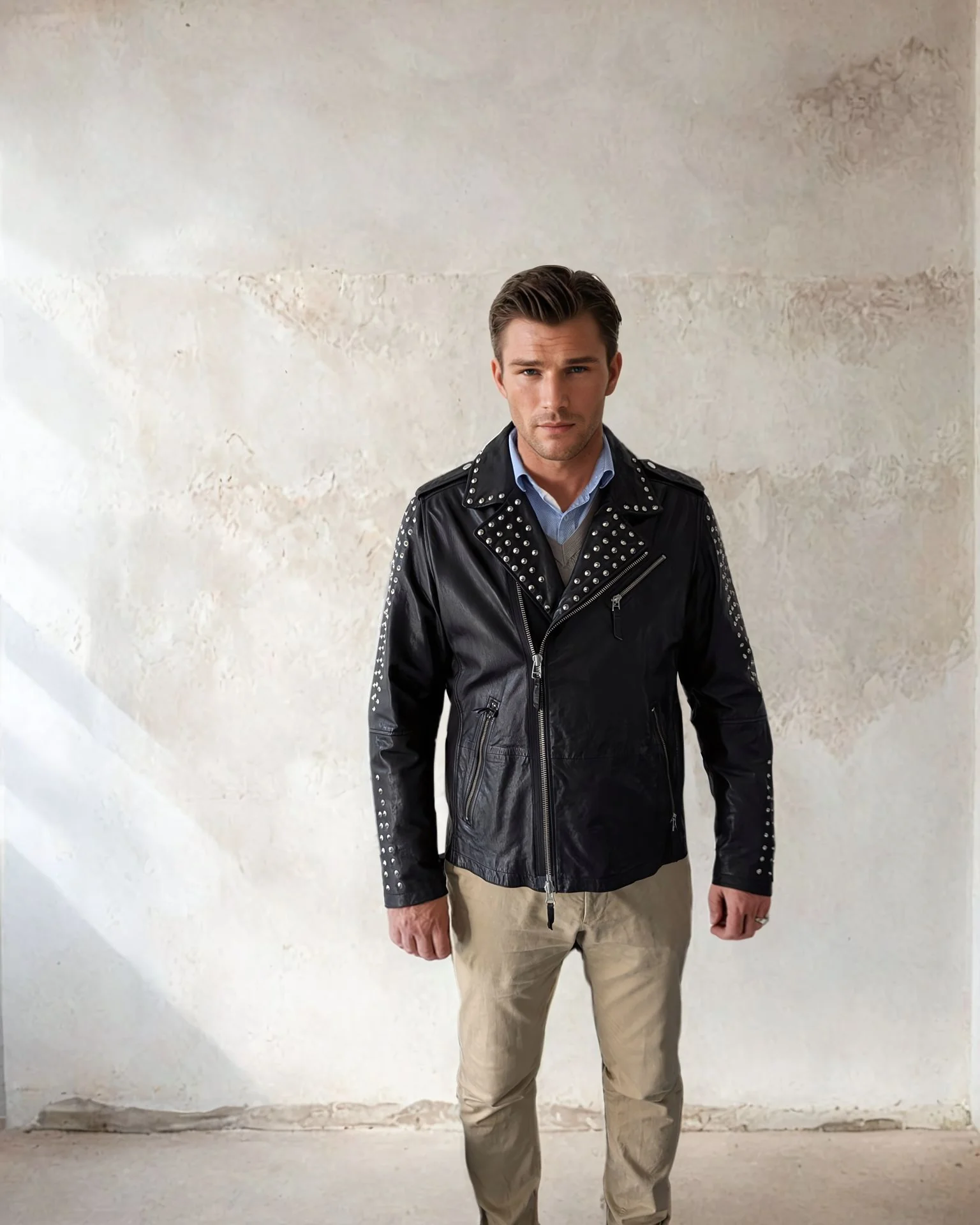 Franky - Lamb Thick Dace læder -men - sort