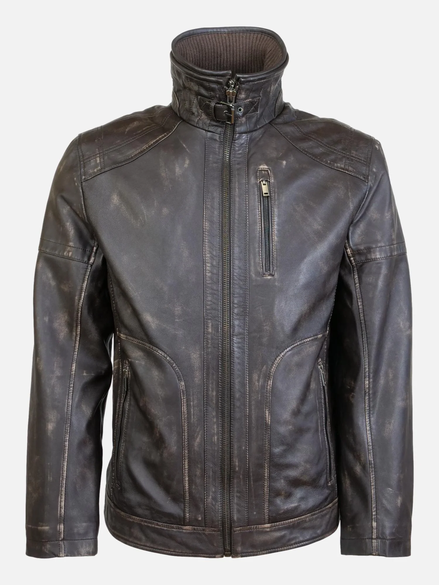 Frantz, 72 cm. - Lamvasket læder - mand - brun - Image 3