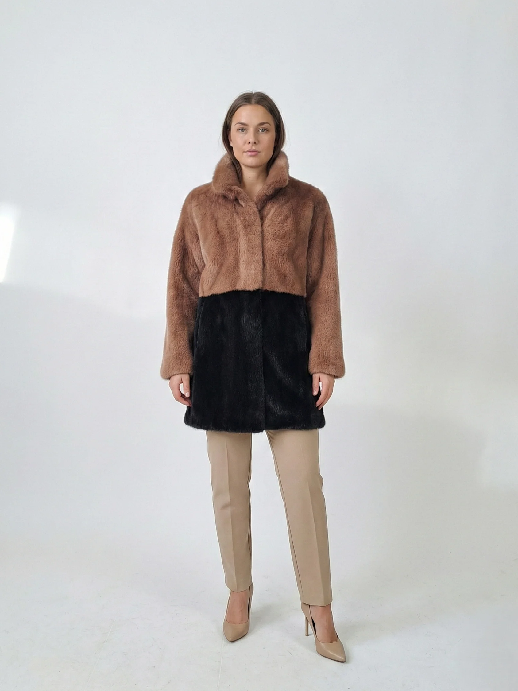 Ganaia, 85 cm. - Krave - Mink - Kvinder - Black & Dust Rose