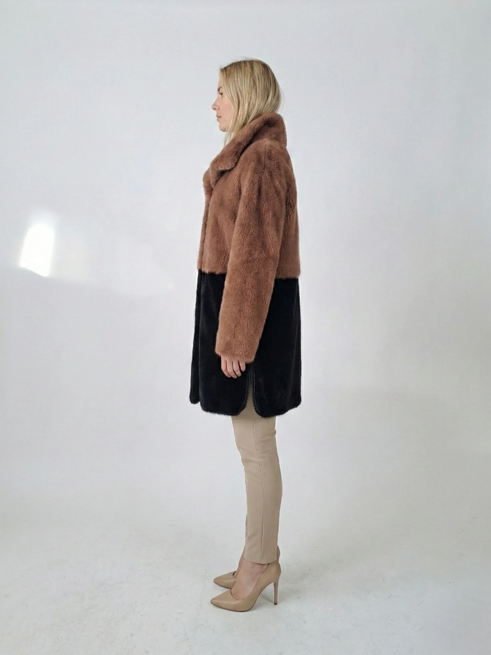 Ganaia, 85 cm. - Krave - Mink - Kvinder - Black & Dust Rose - Image 3