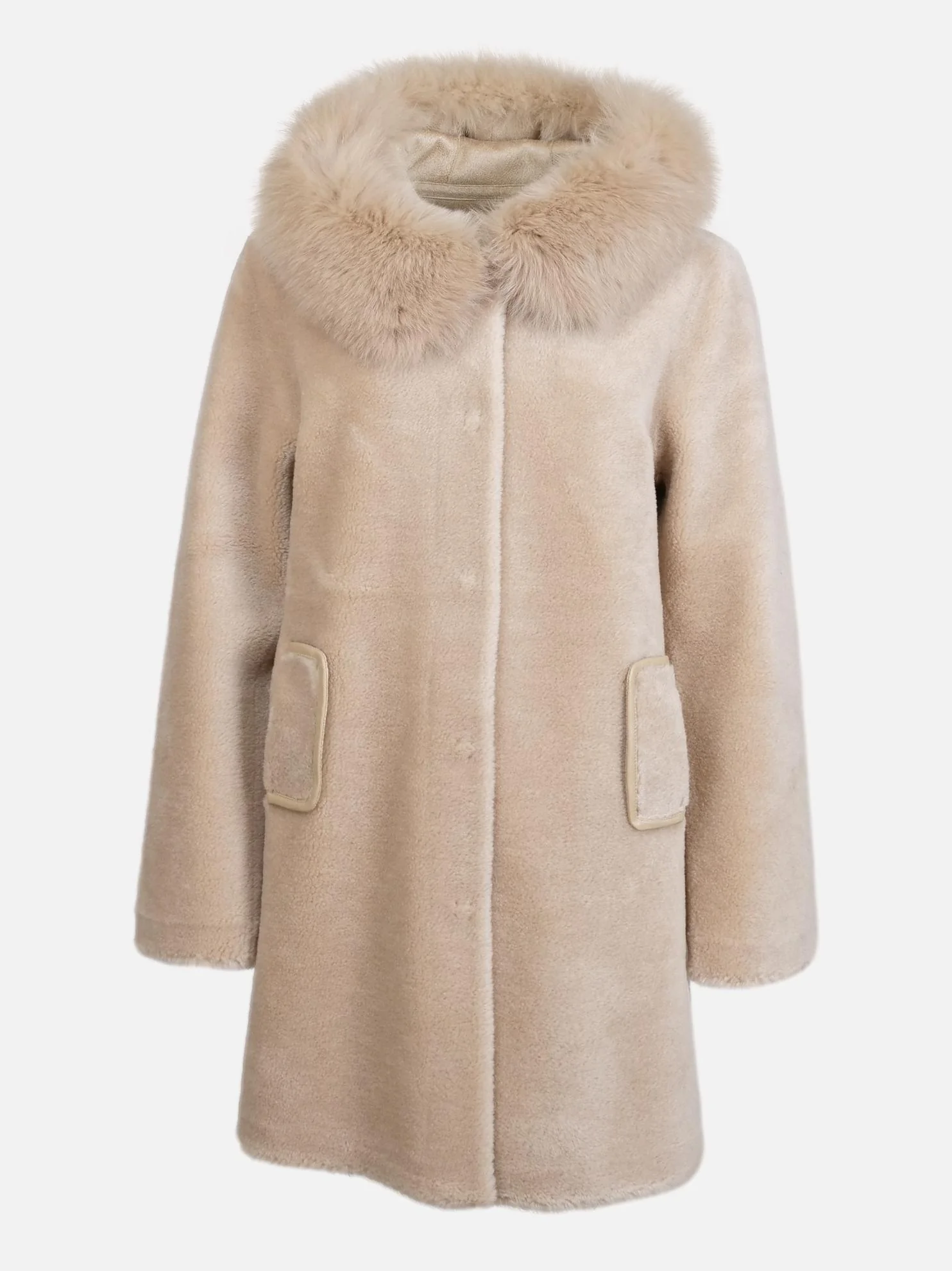 Ganix, 85 cm. - Hood - Air Wool - Kvinder - Lys kamel - Image 2
