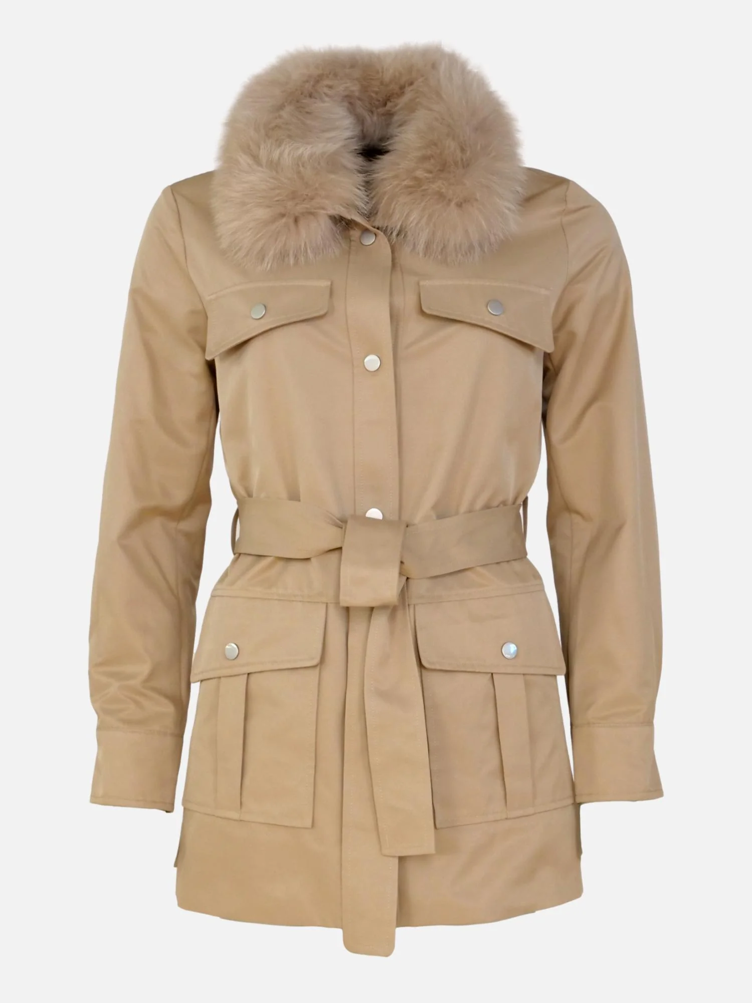 Gilda 75 cm. - Safari jakke - Dame - Beige - Image 3
