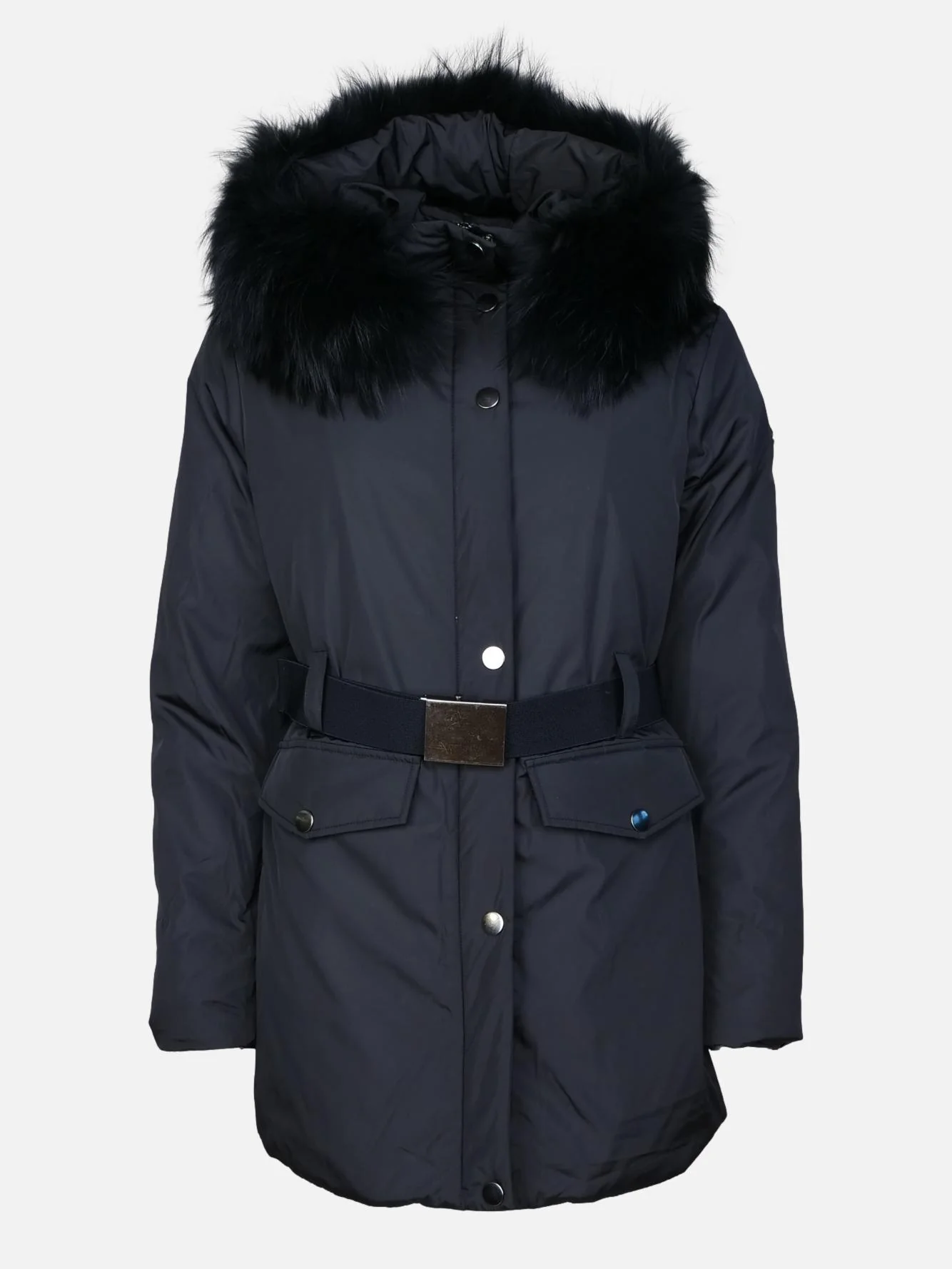 Gulbiana, 80 cm. - hætte - ned - kvinder - sort