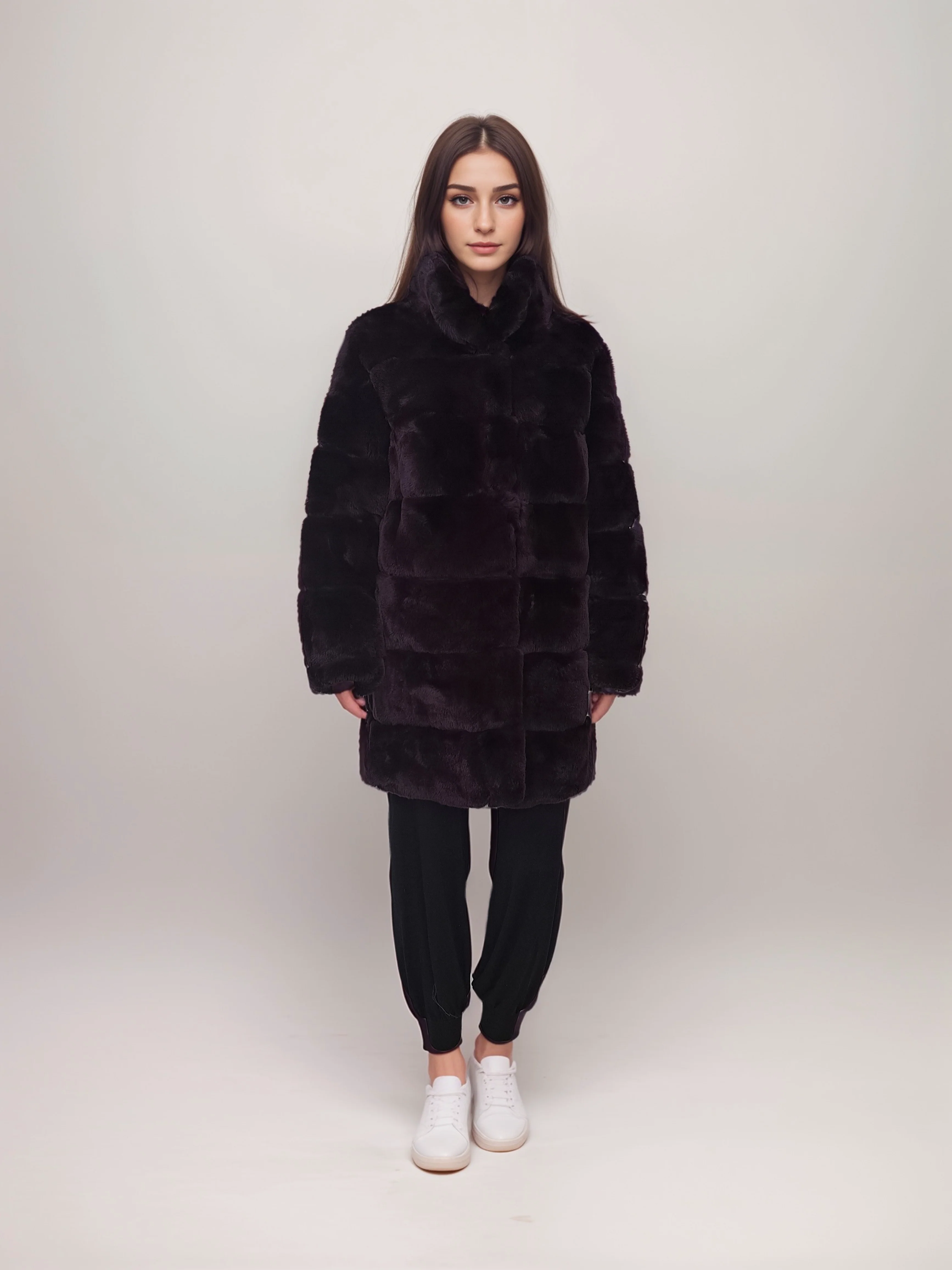 Hachan, 80 cm. - Rex - Kvinder - Dark Purple - Image 3