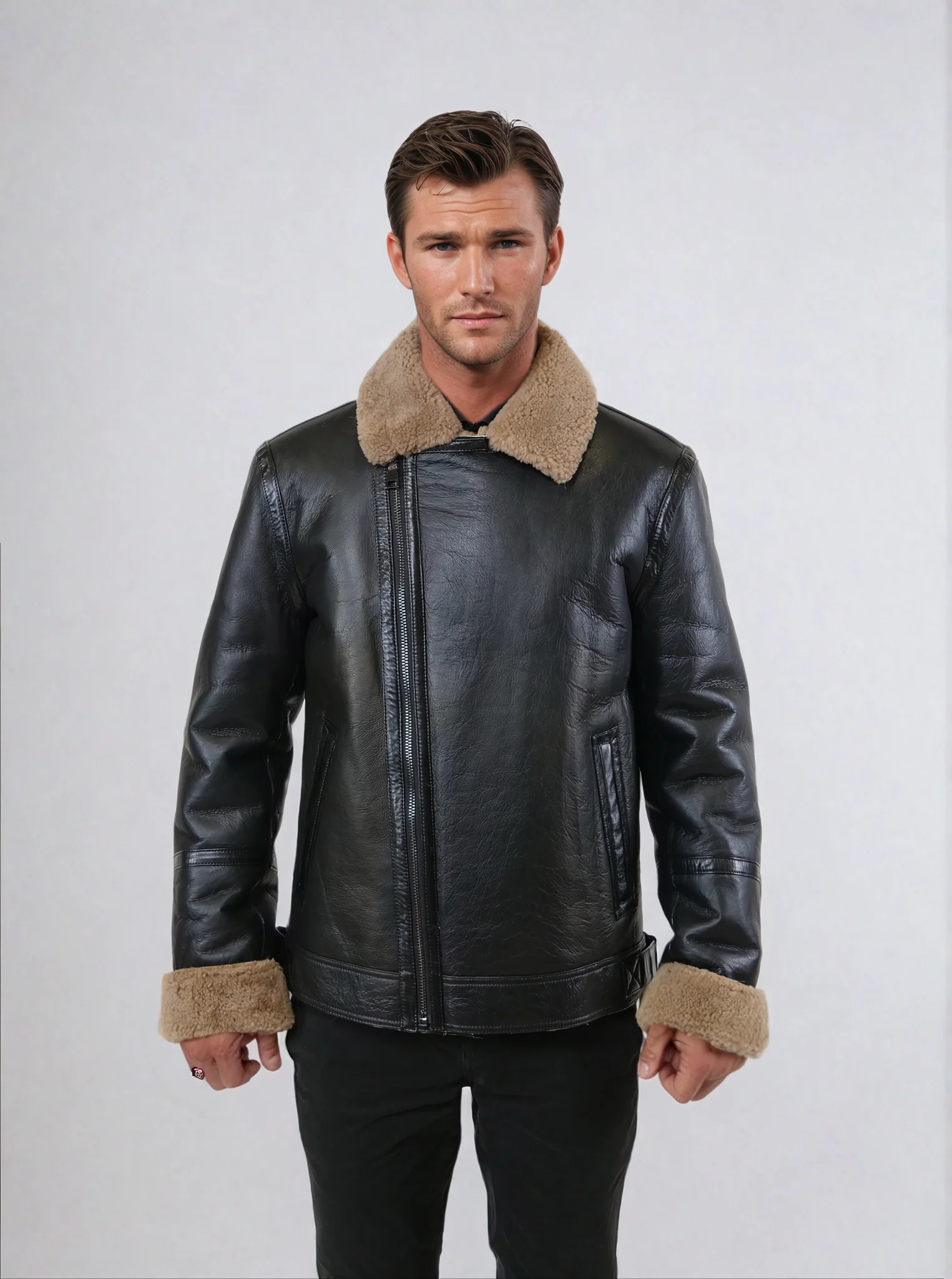 Hadley, 68 cm. - krave - rock lam - mand - sort - Image 2