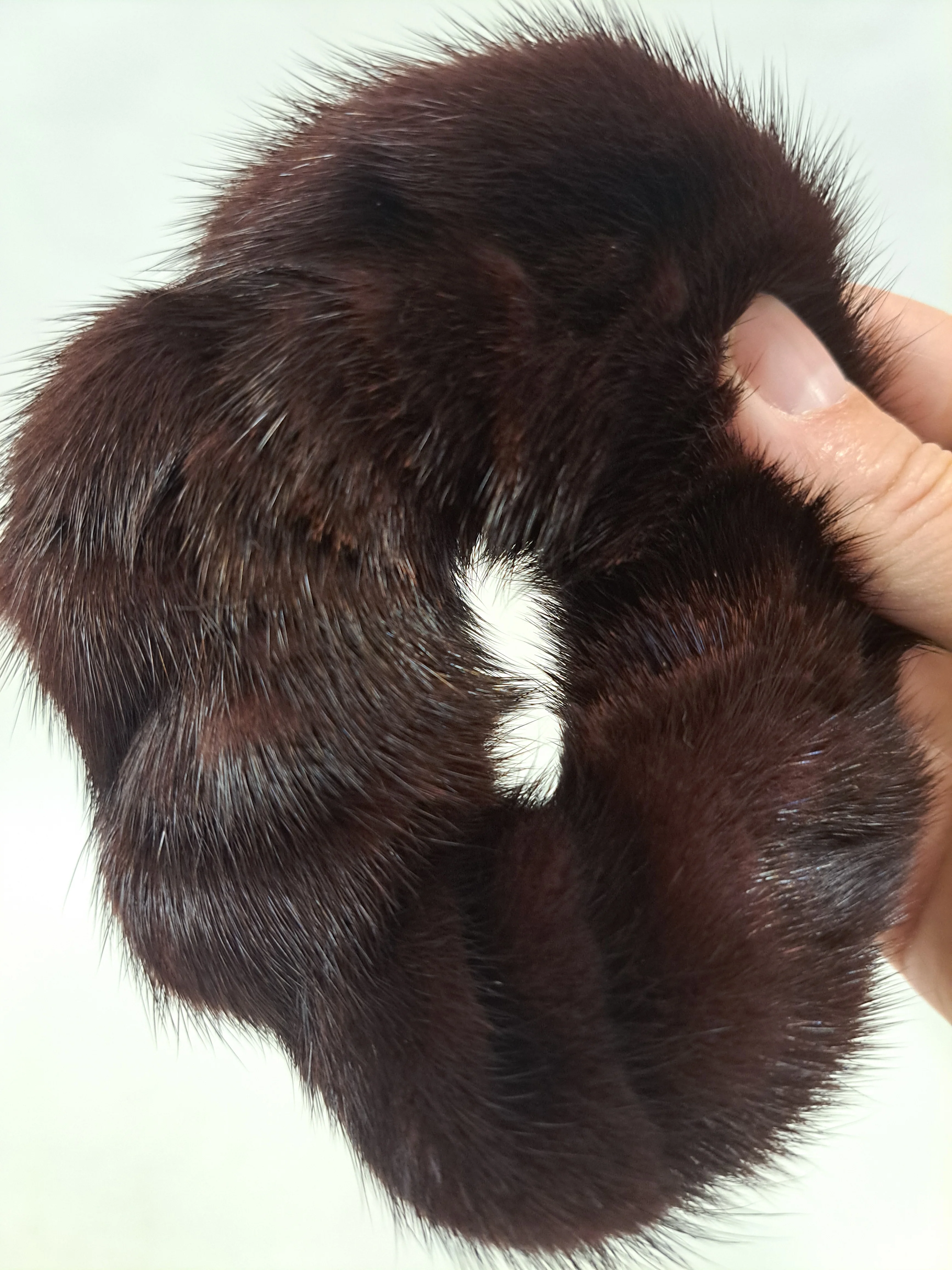 Mink hårelastik - Dame - Mahogany - Image 3