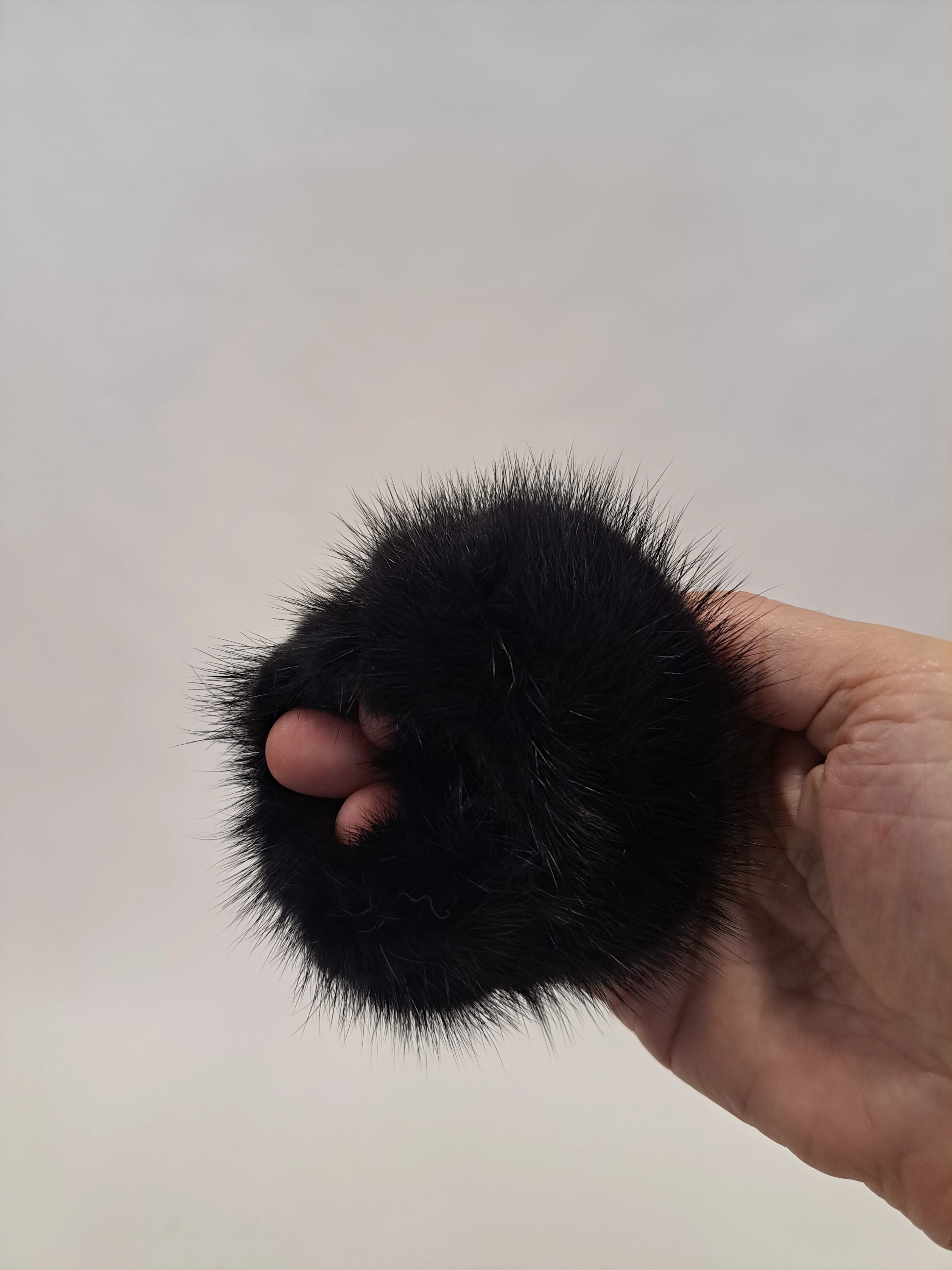 Hårbinding - mink - tilbehør - sort - Image 3