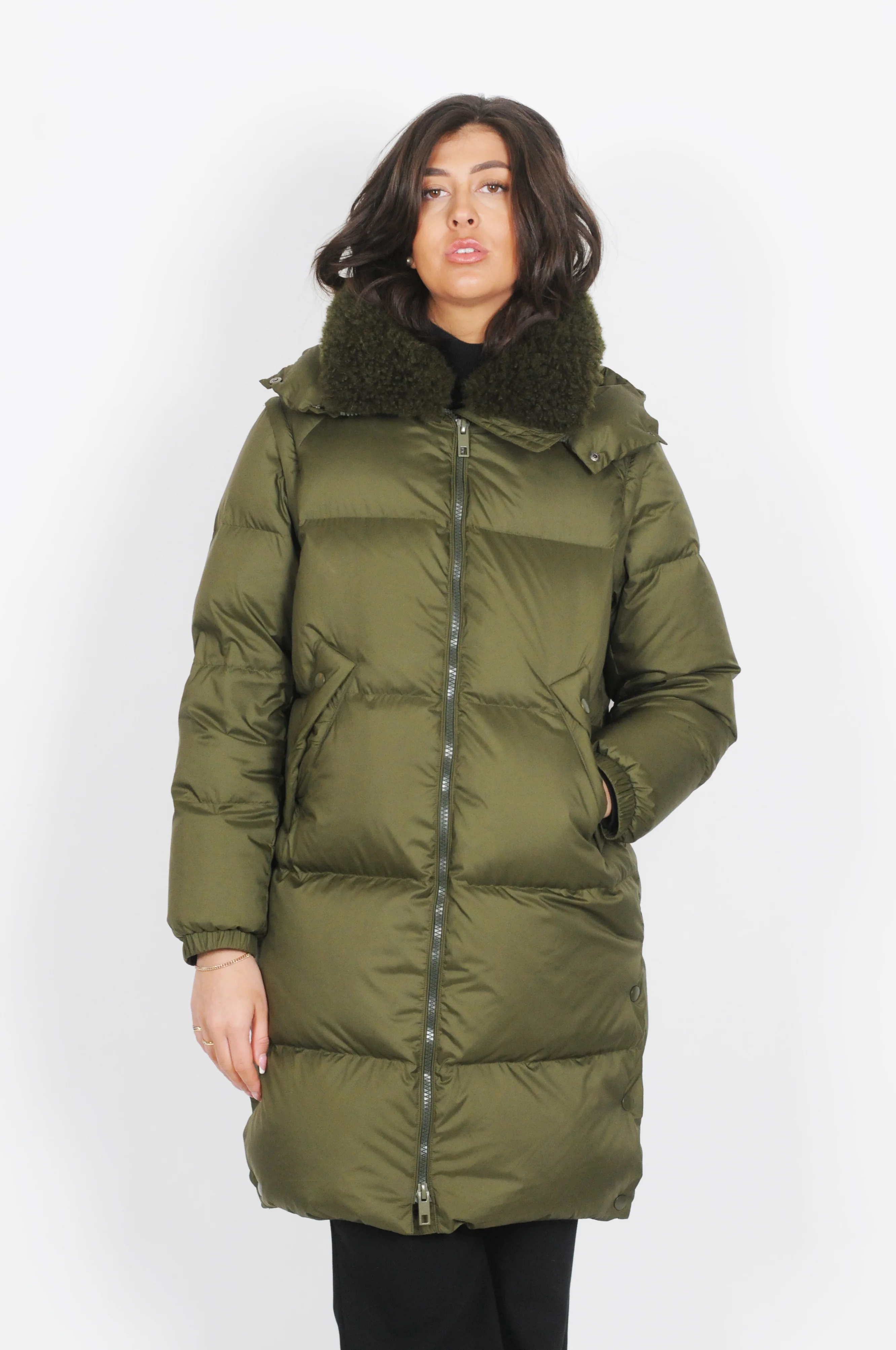 Heather, 98 cm. - Down Jacket/Vest - Kvinder - Army Green - Image 4