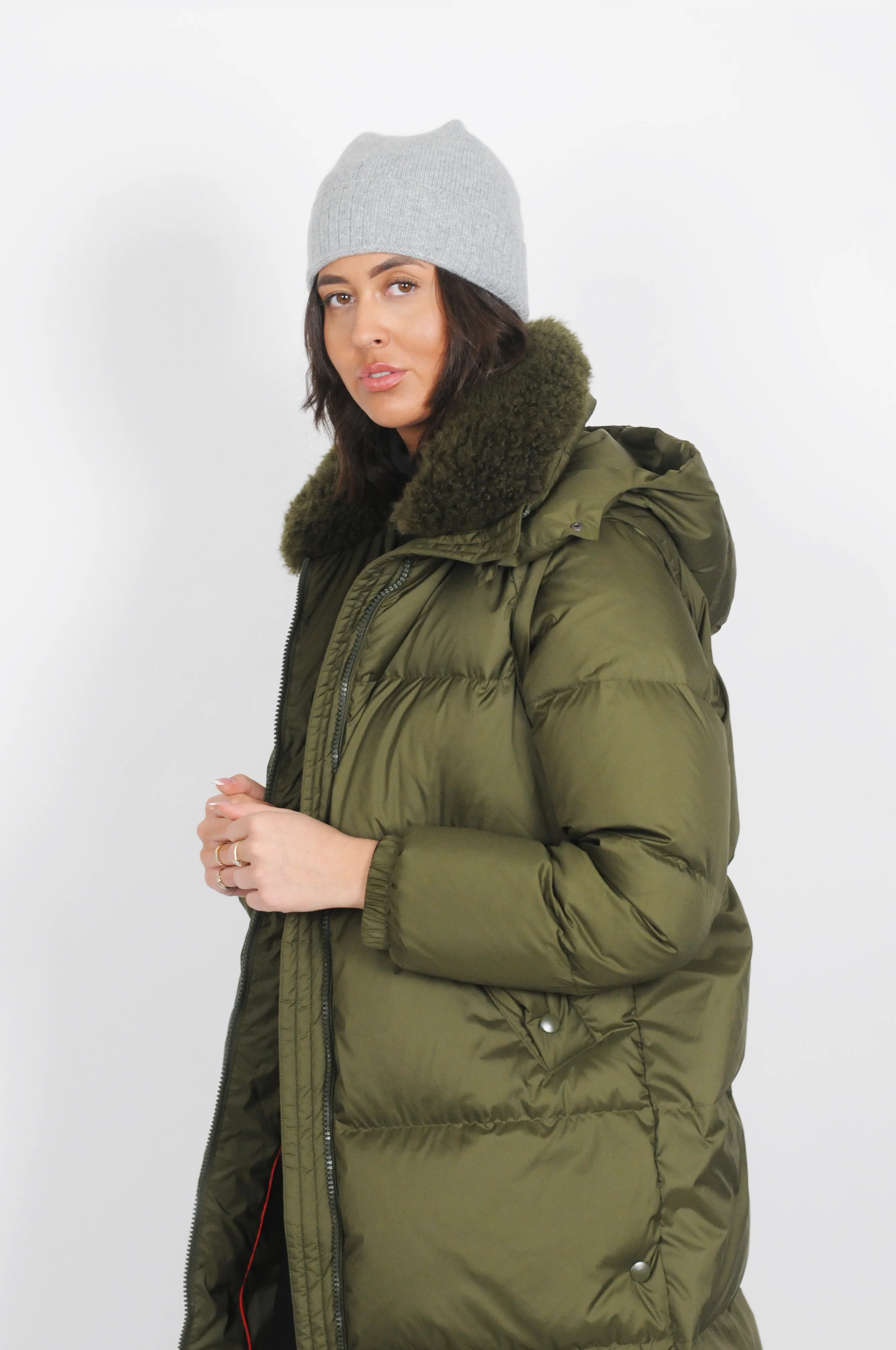 Heather, 98 cm. - Down Jacket/Vest - Kvinder - Army Green - Image 7