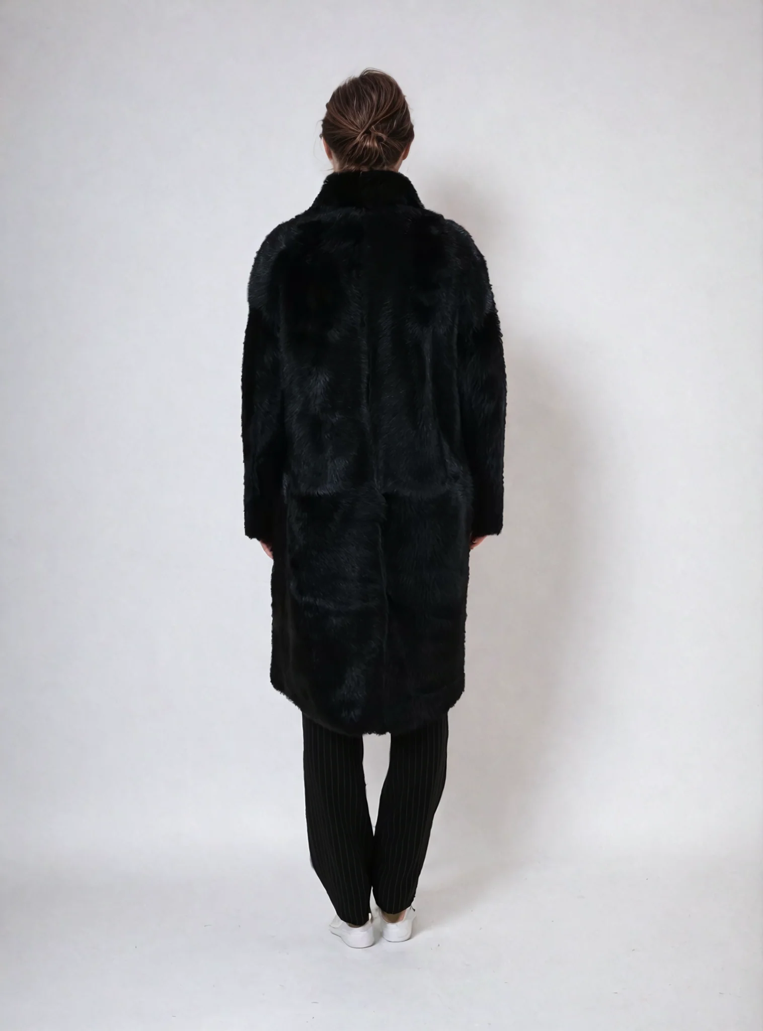 Hellani, 95 cm. - Krave - Toscana Lam - Jacket - Kvinde - Sort - Image 10