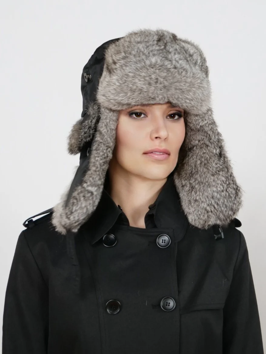 HL20C031 Trapper Hat - Tekstil - Accesories - Sort