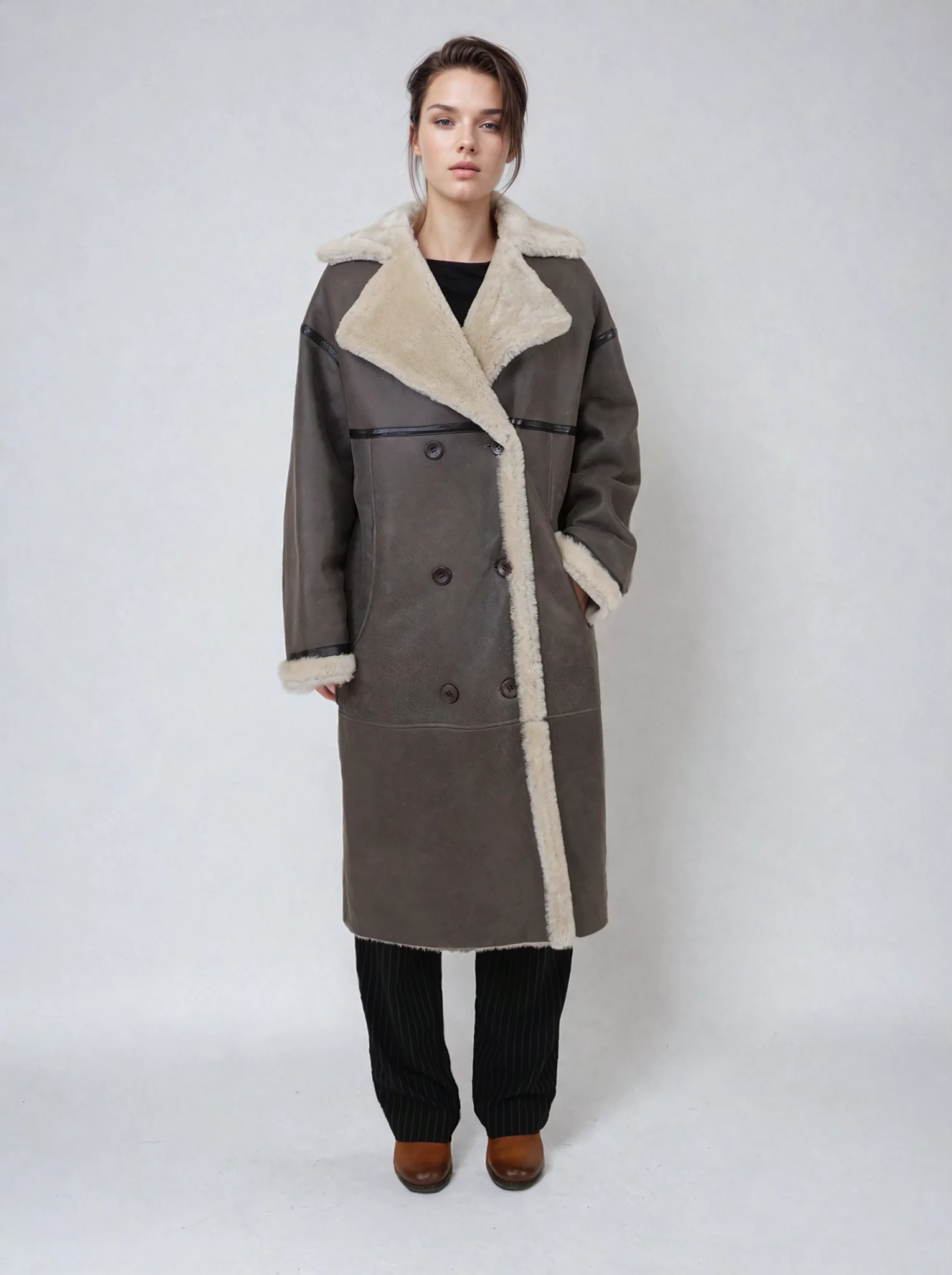 Hone 110 Cm. - Rulamsfrakke - Dame - Brun - Image 3