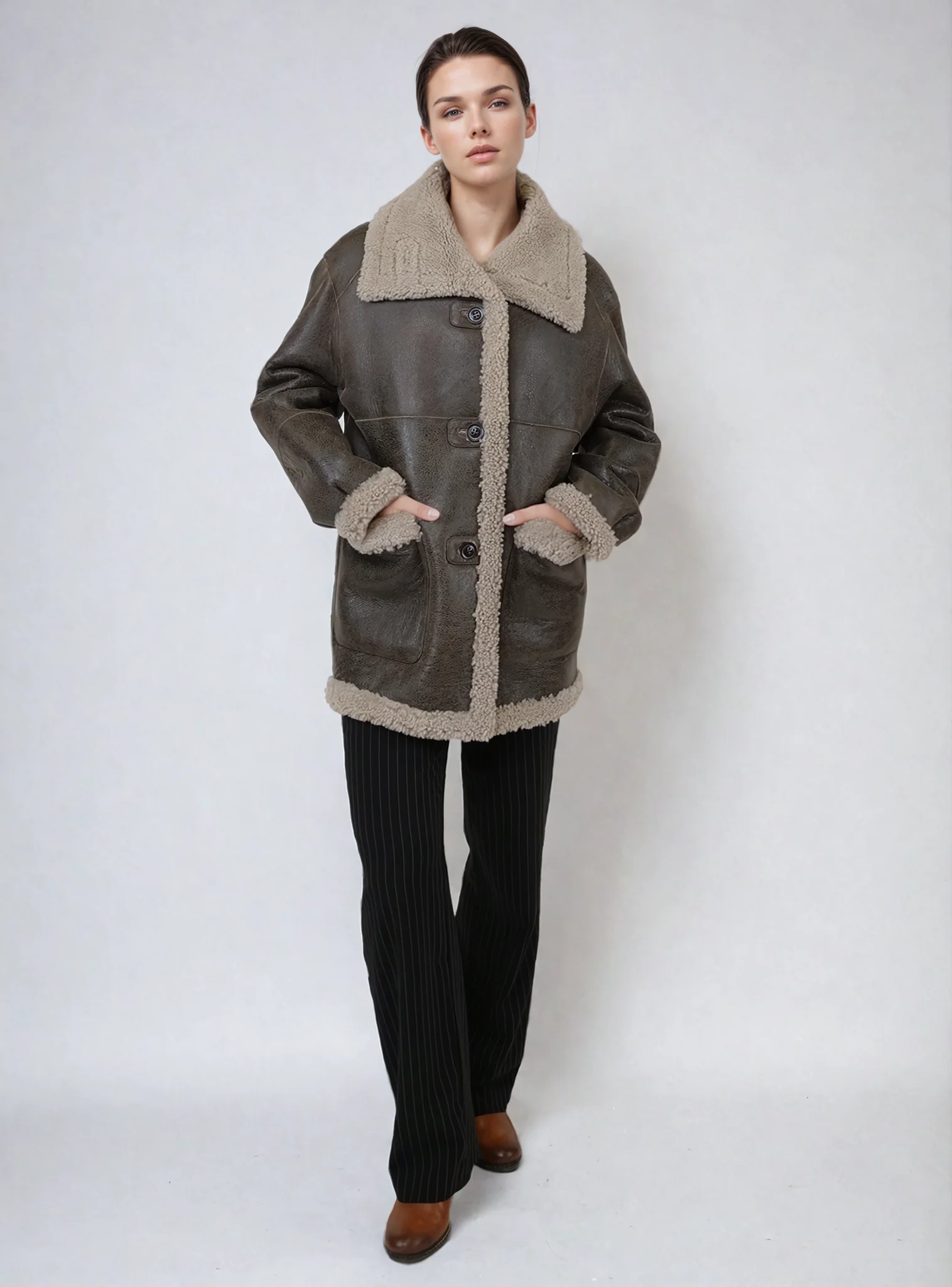 Honorine, 75 cm. - Krave - Cool Lamb - Kvinder - Brun - Image 4