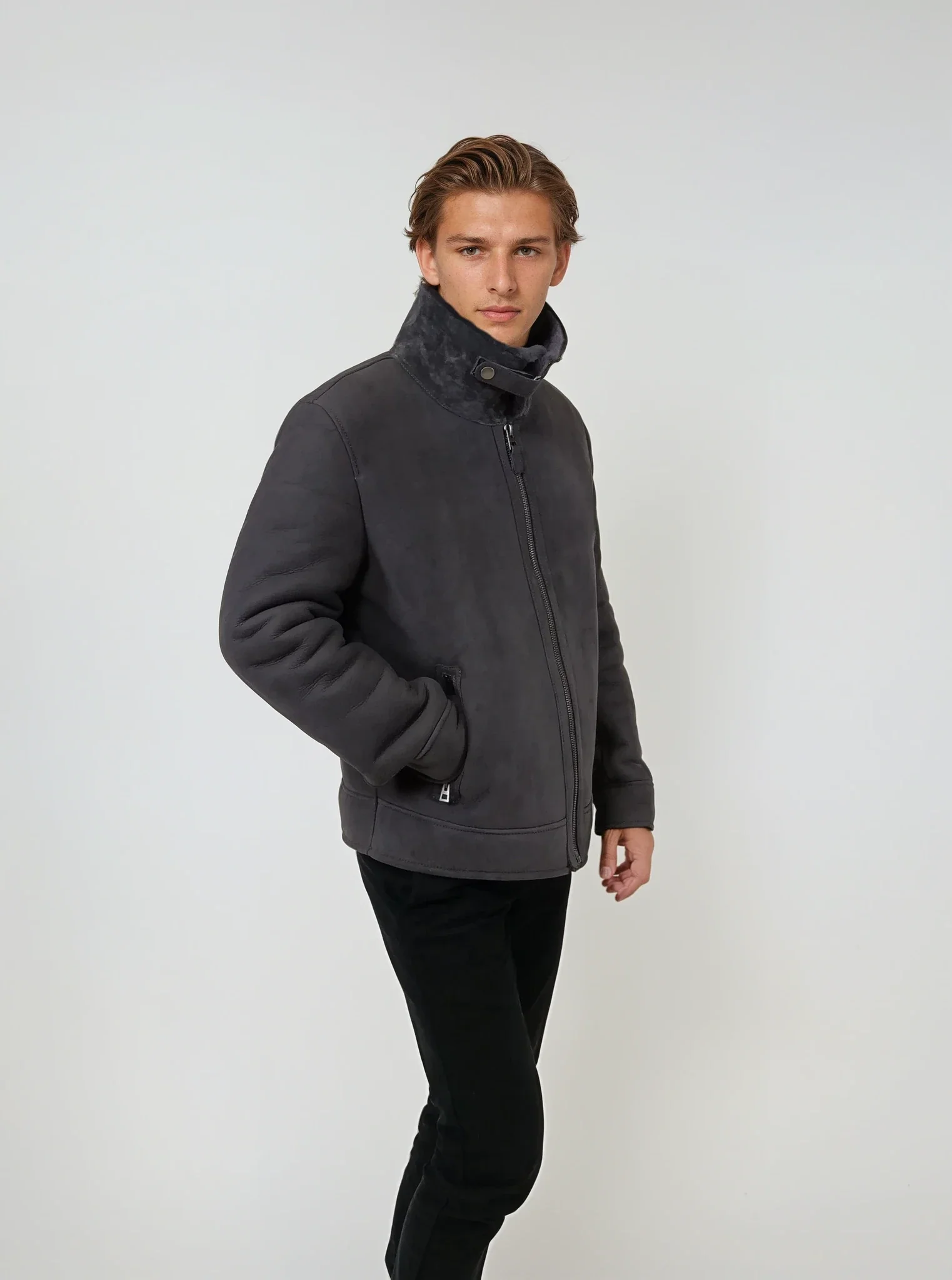 Iannis, 67 cm. - Krave - Nappa Lamb - Mand - Grå - Image 6
