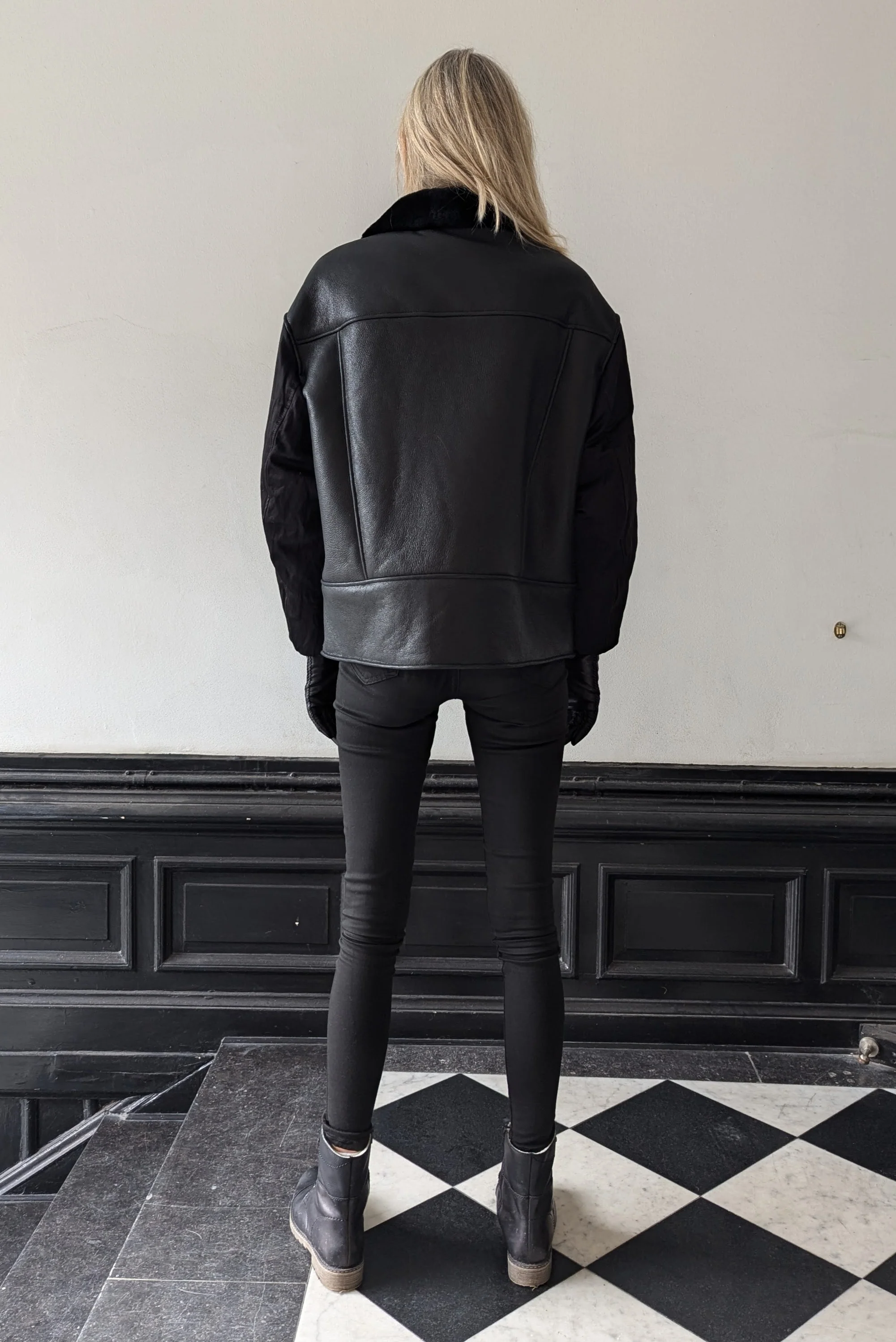 IBA, 66 cm. - Krave - Nappa Lamb Jacket - Kvinder - Sort - Image 2