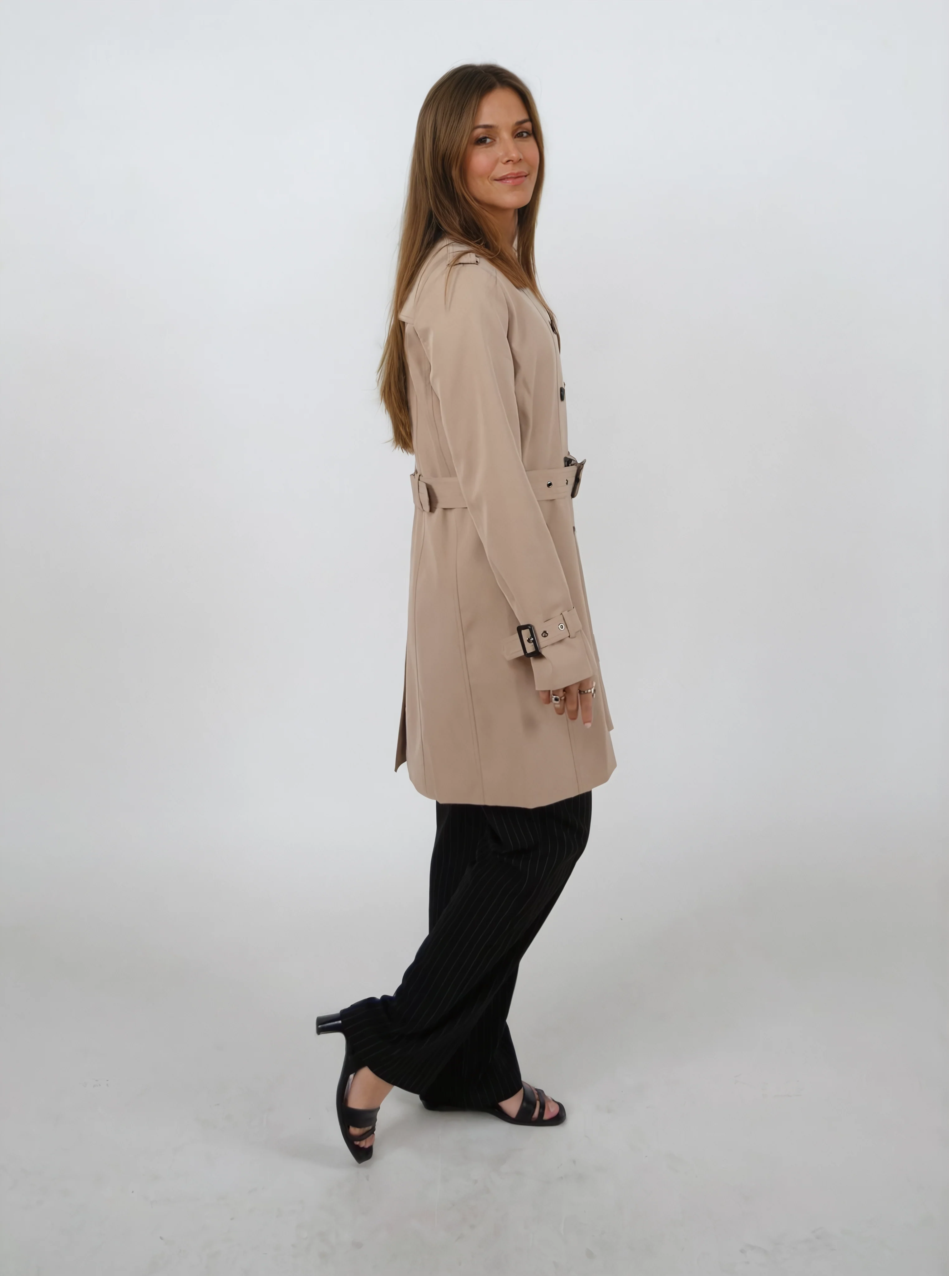 Ilovedaisy grøftfrakke, 90 cm. - Tekstil - Kvinder - Khaki - Image 4