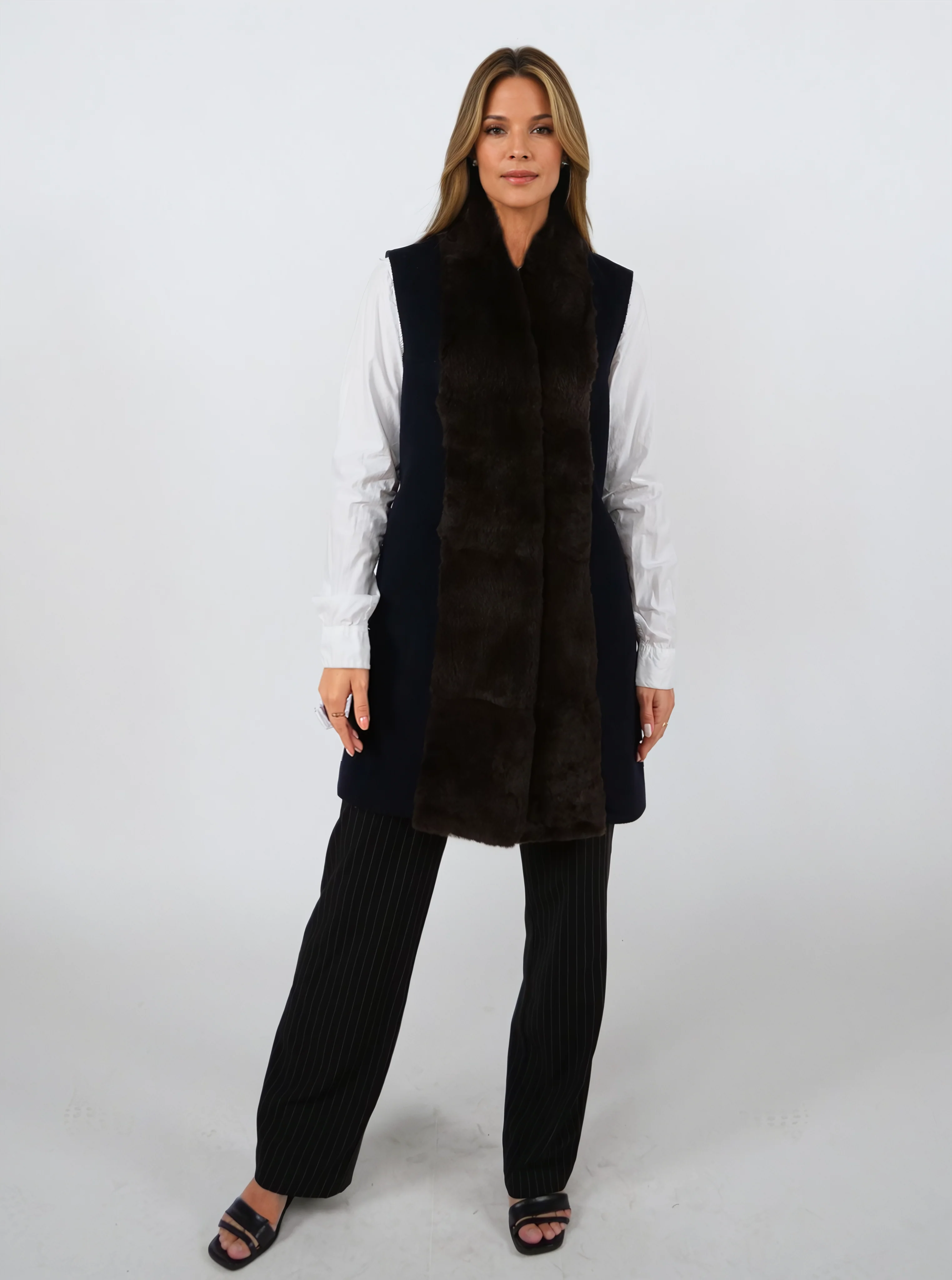 Isalyne, 85 cm.  - Rex - Kvinder - Navy - Image 2