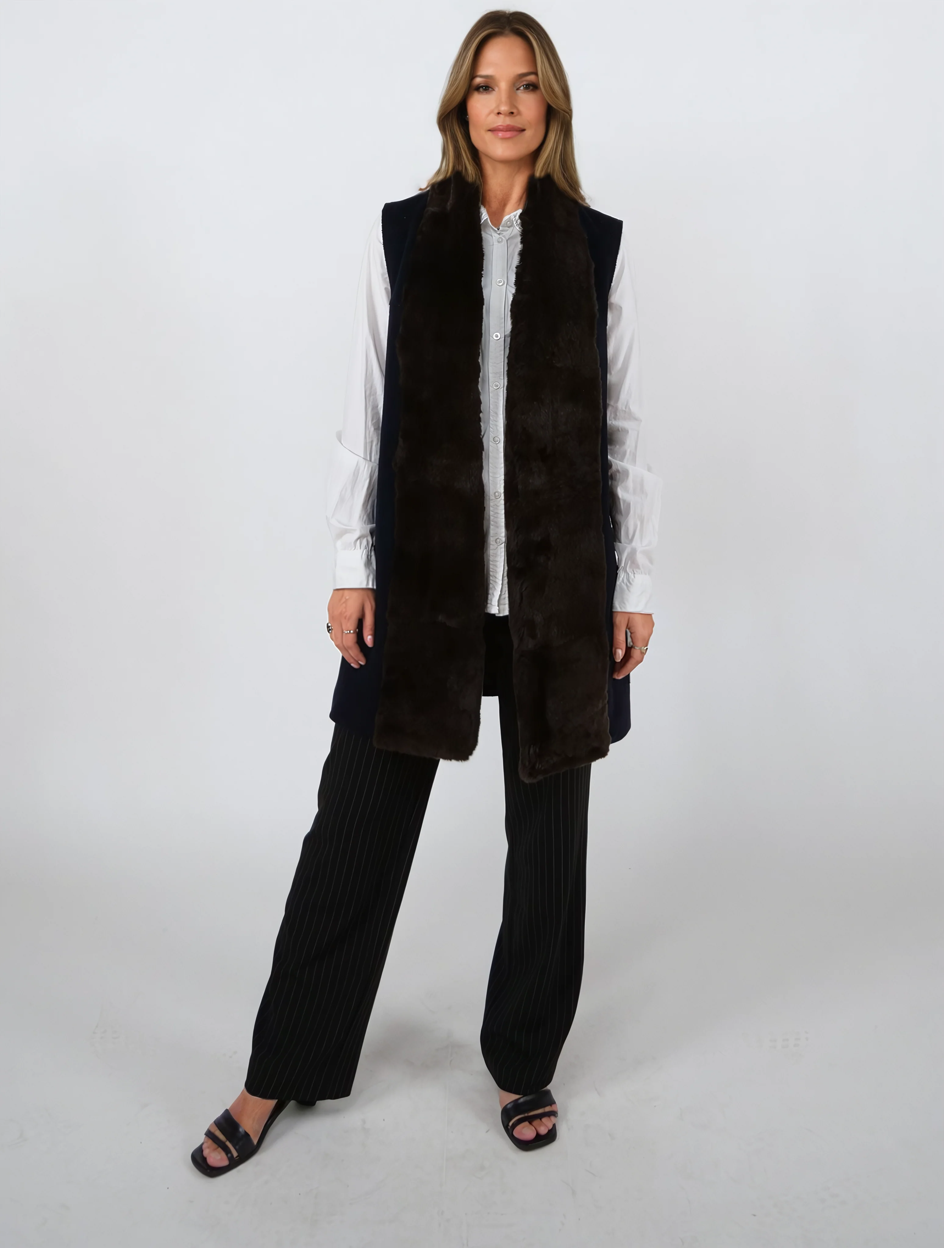 Isalyne, 85 cm.  - Rex - Kvinder - Navy - Image 3