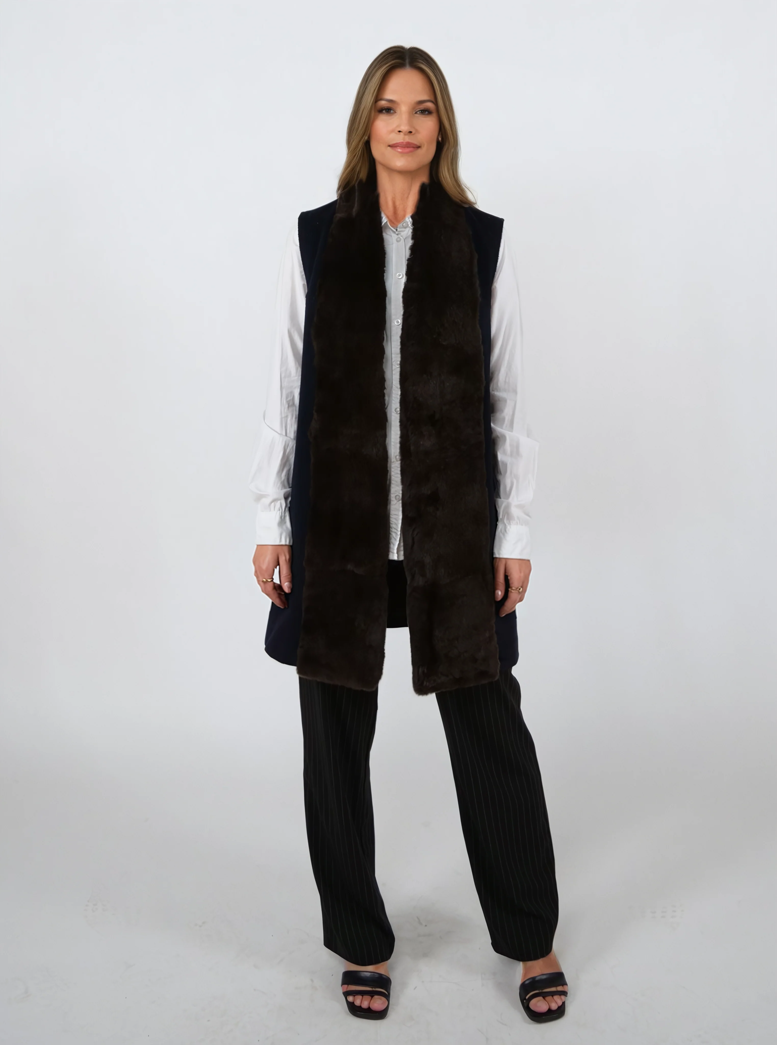 Isalyne, 85 cm.  - Rex - Kvinder - Navy - Image 4