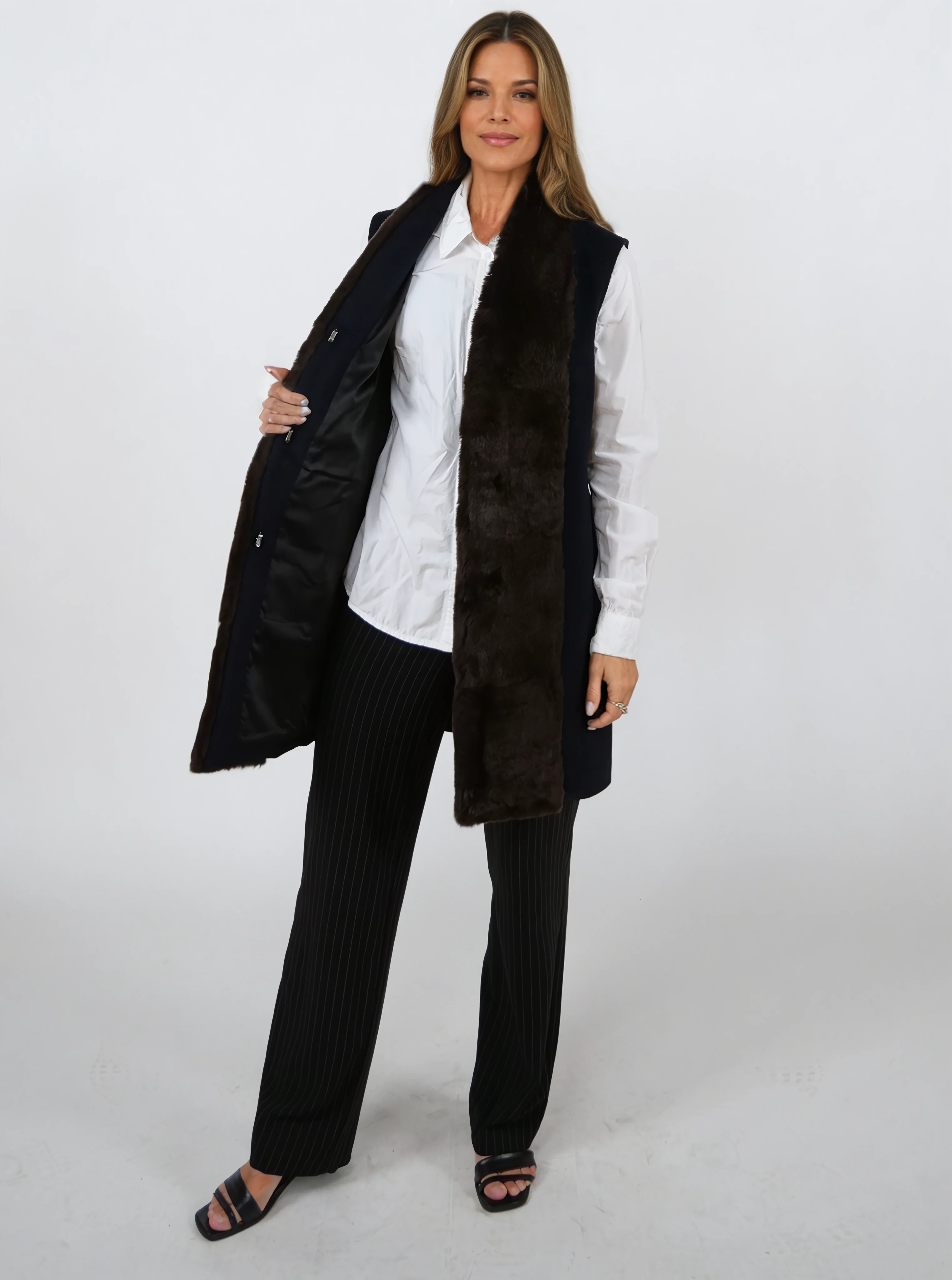 Isalyne, 85 cm.  - Rex - Kvinder - Navy - Image 6