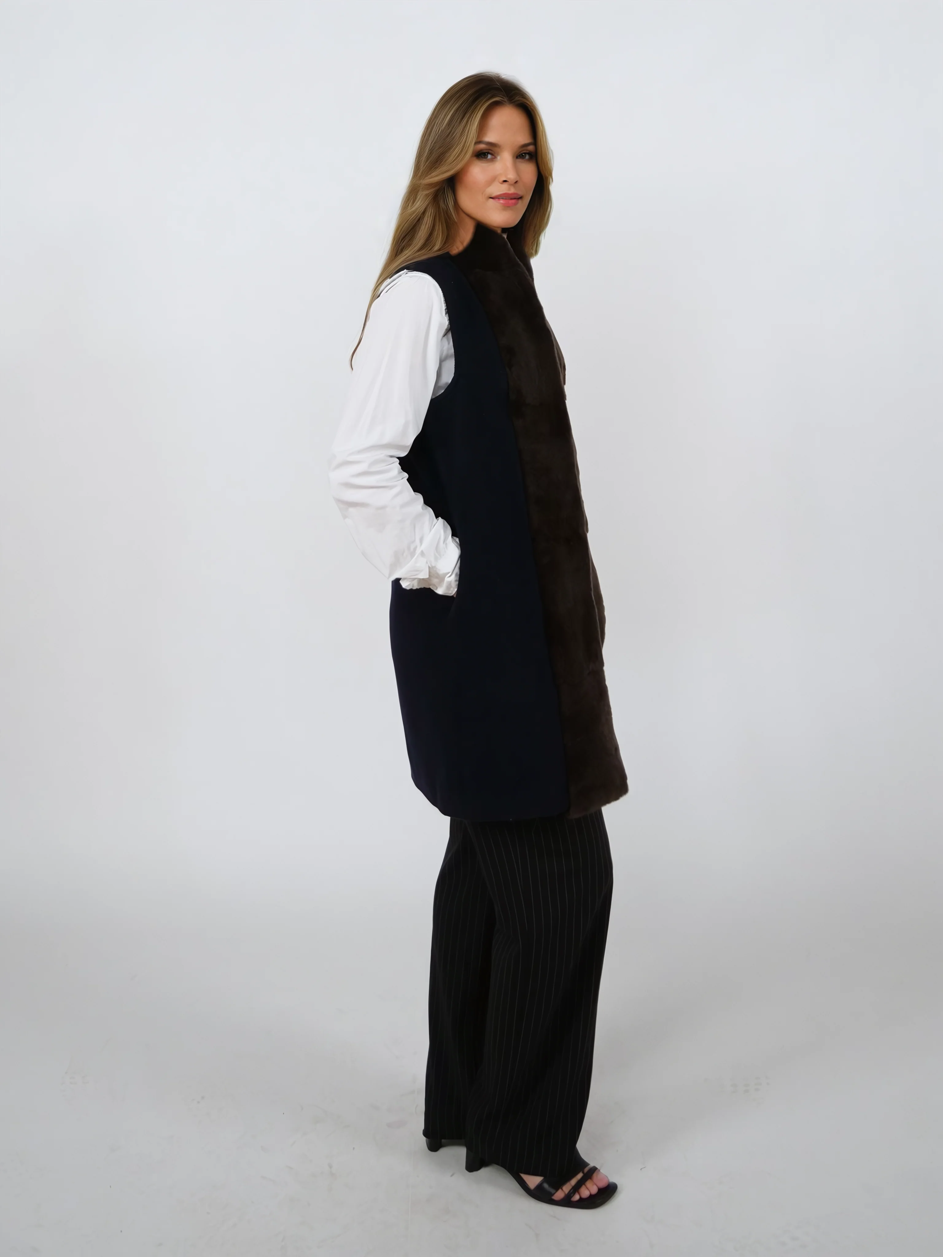 Isalyne, 85 cm.  - Rex - Kvinder - Navy - Image 7