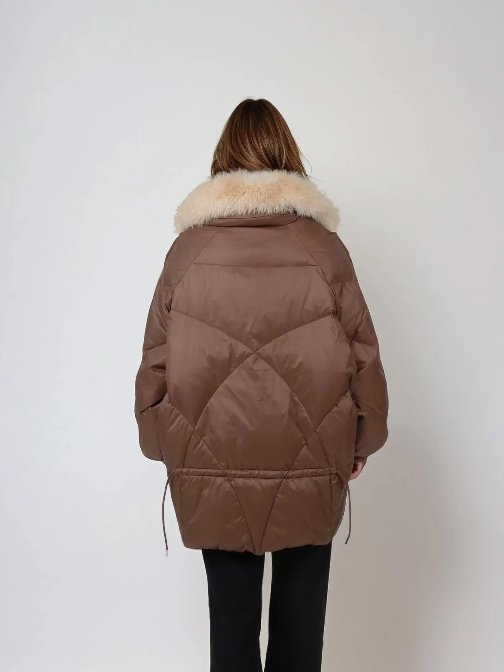 Elfenben, 80 cm. - Ned - Kvinder - Latte - Image 6