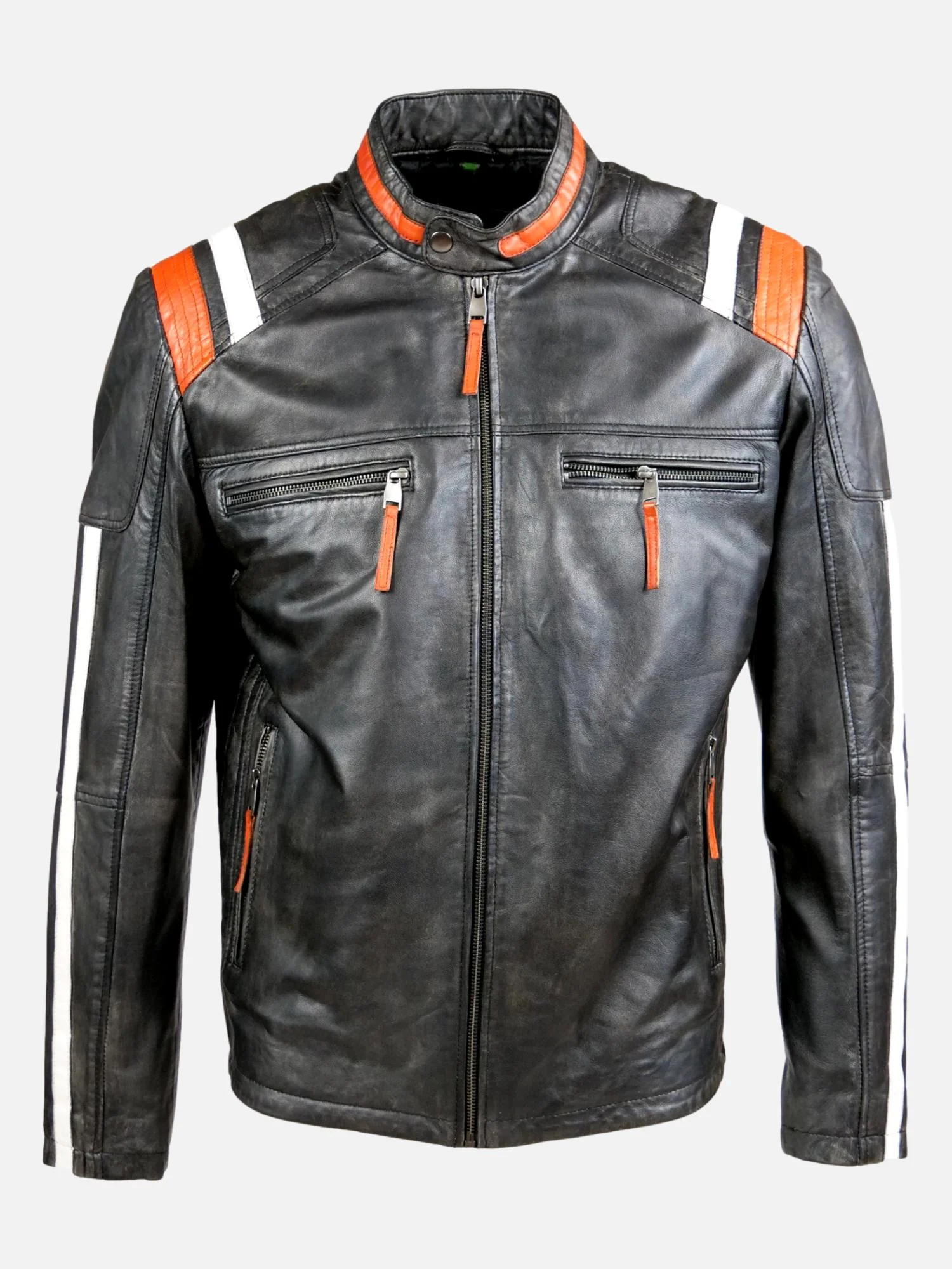 Jerry - Lamb Leather Jacket - Mænd - sort.