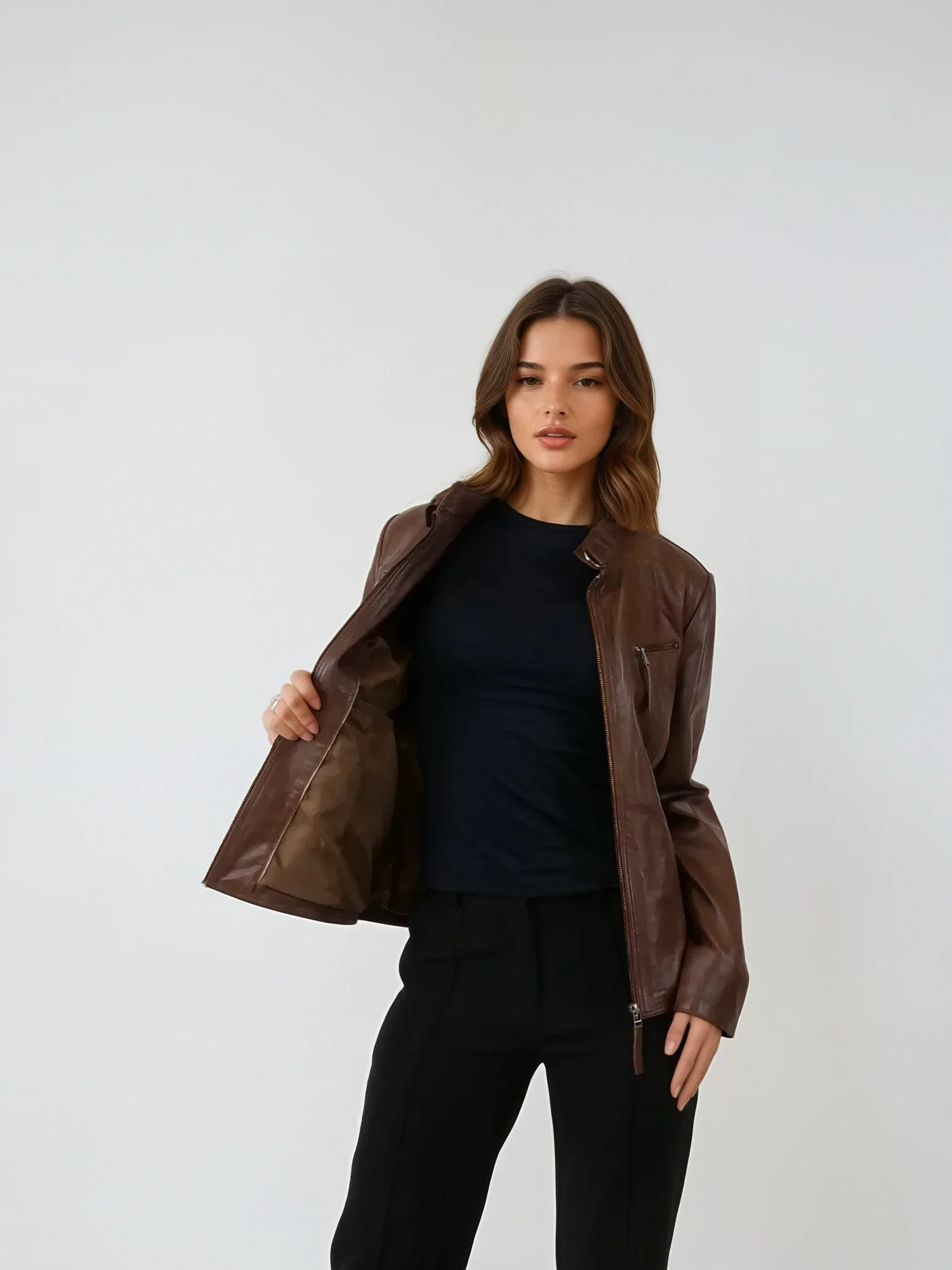 Juliette - Comfort, 60 cm. - Lamme Malli Læder - Mand - Cana Brown - Image 4