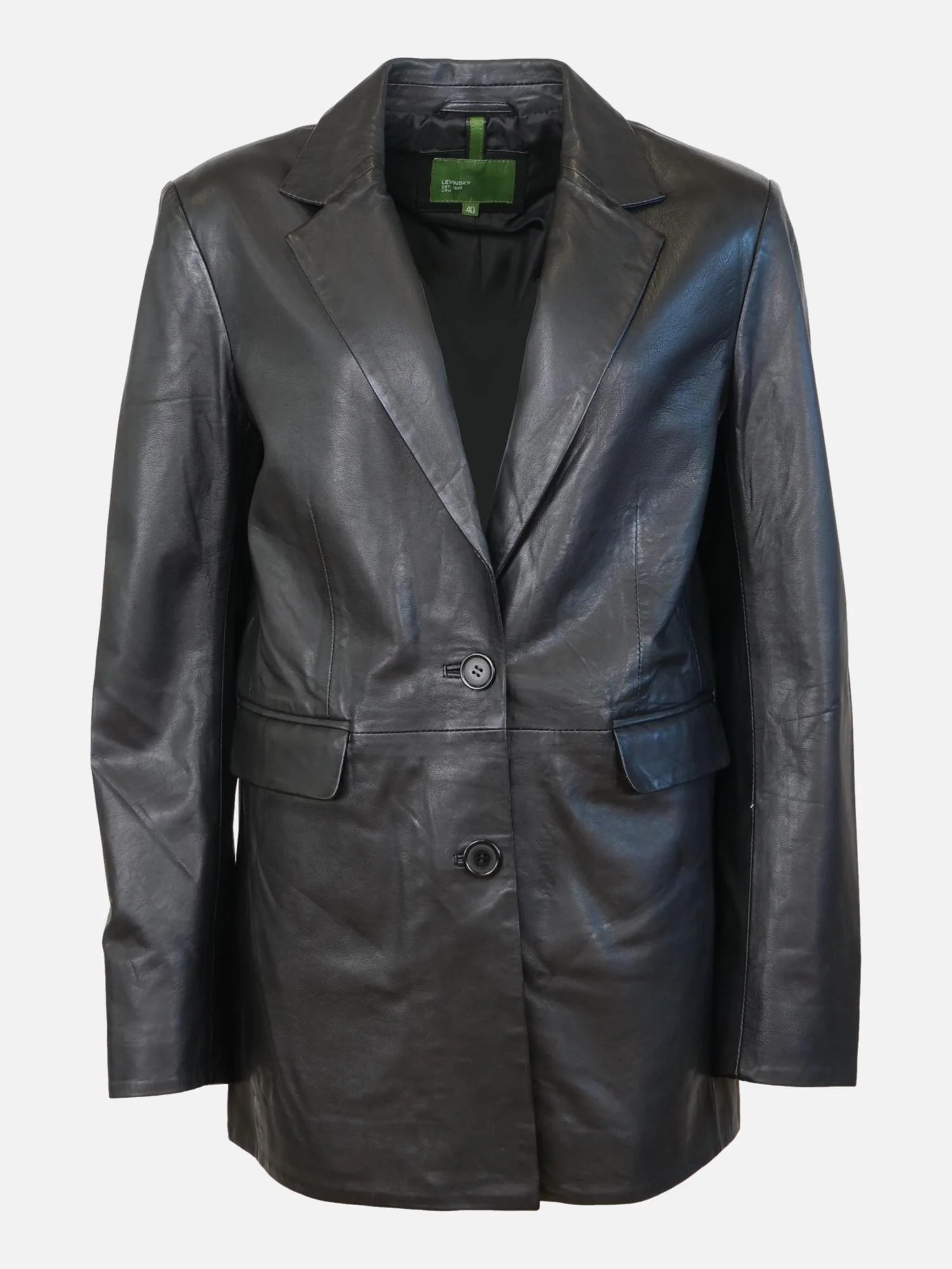 Julissia Blazer, 73 cm. - Lamb Malli læder - kvinder - sort - Image 3