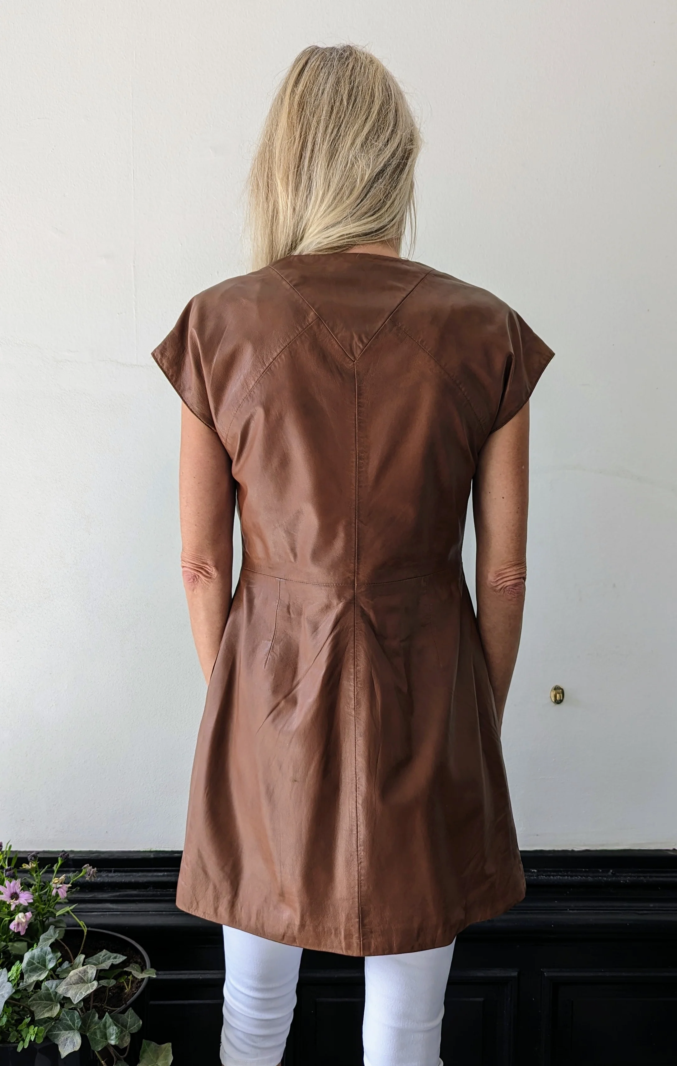 Kennedy Kjole - Lammeskind - Kvinde - Mørk Cognac - Image 2
