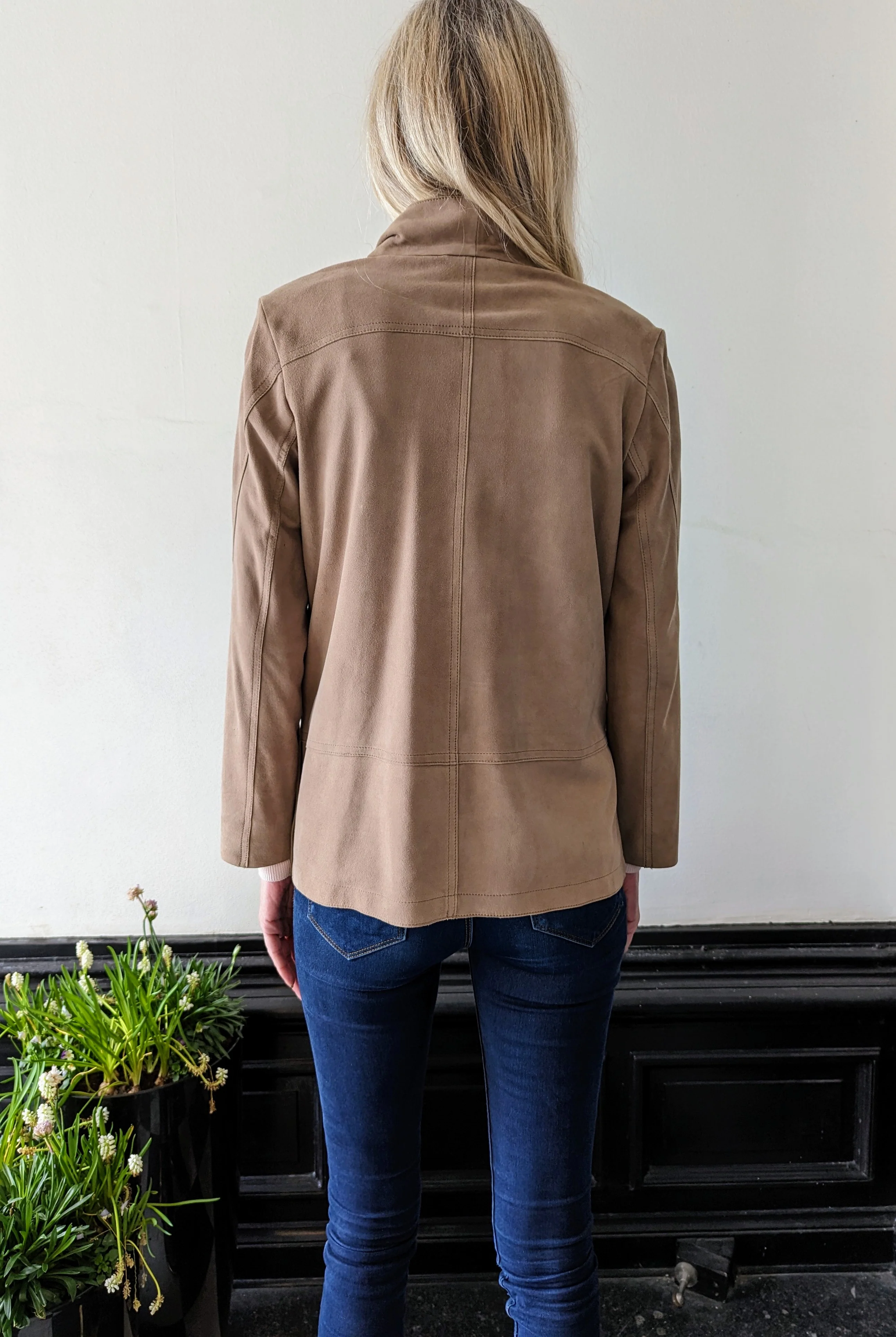 Ladies shirt - Ruskindsjakke - Dame - Taupe - Image 4